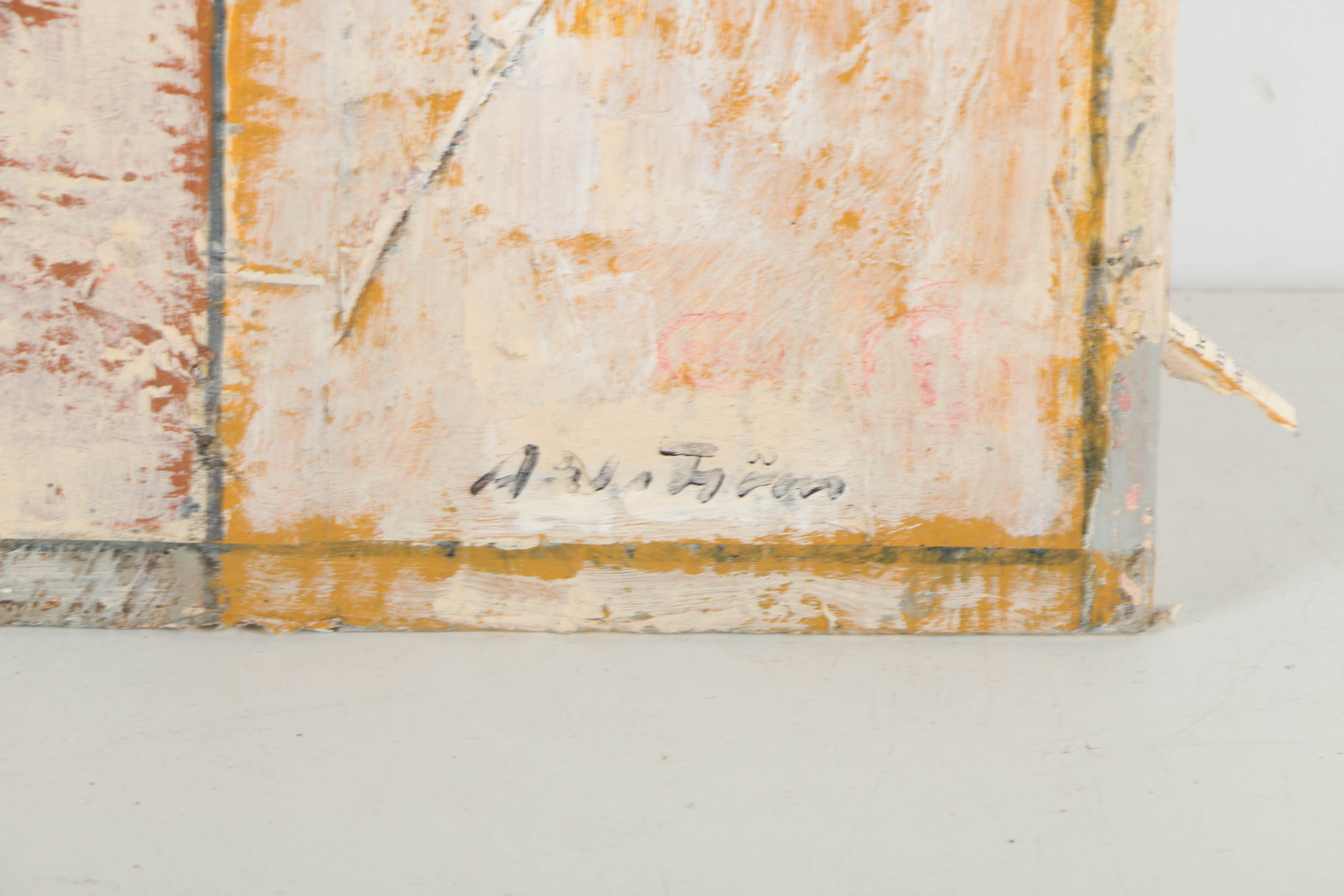 Collection of Ronald Ahlström Mix Media Collage on Board