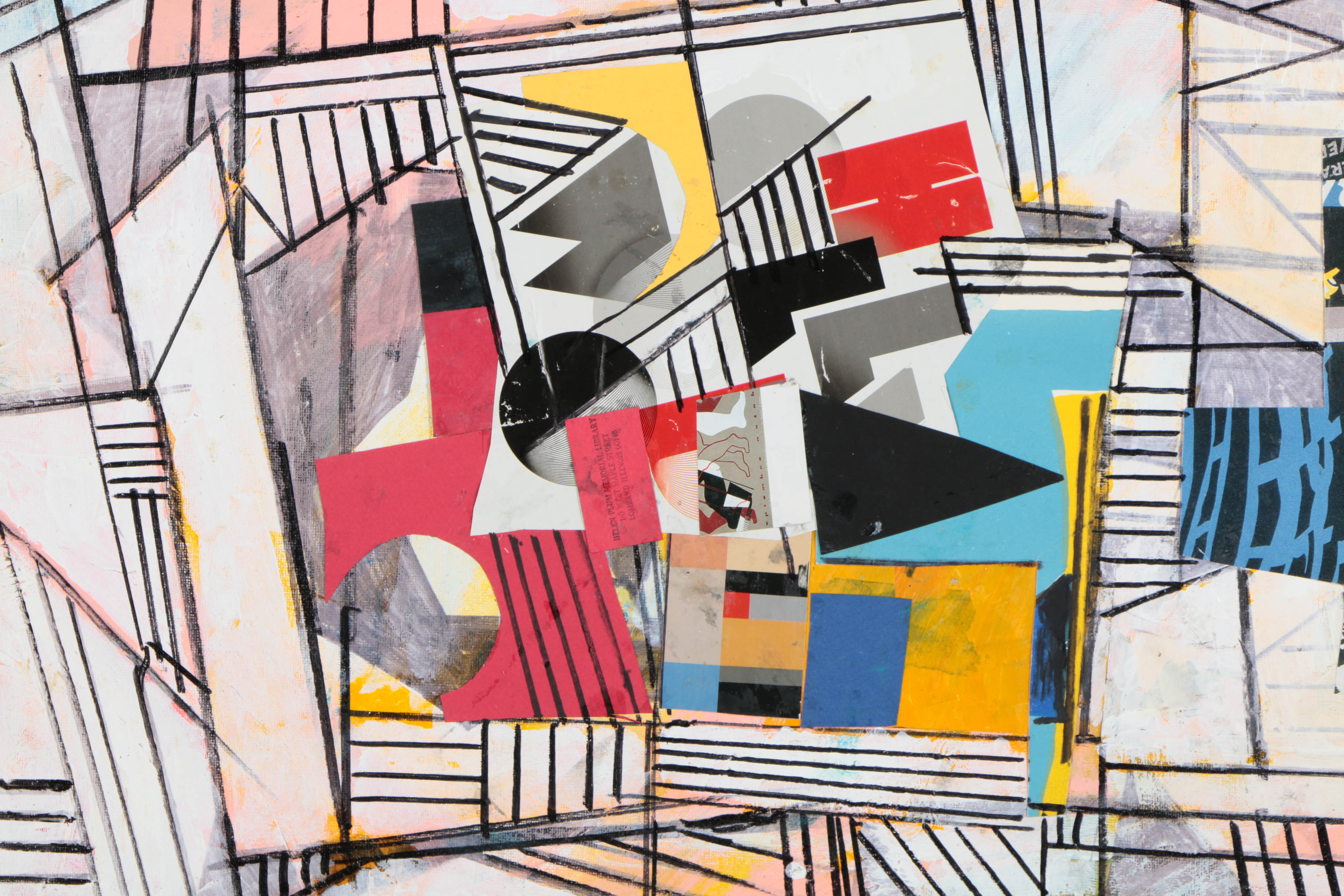 Assortment of Ronald Ahlström Abstract Mixed Media Compositions on Canvas Boards