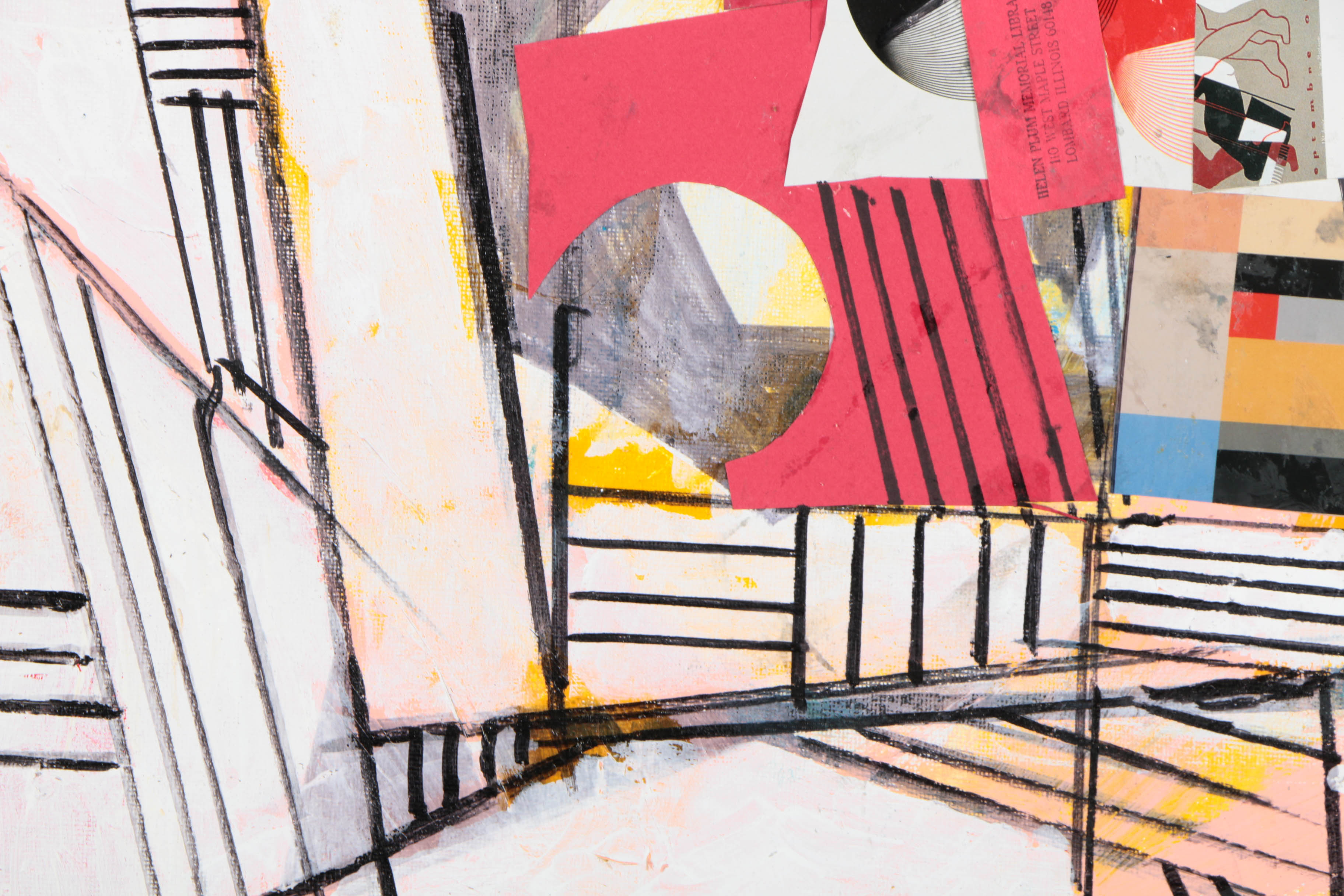 Assortment of Ronald Ahlström Abstract Mixed Media Compositions on Canvas Boards