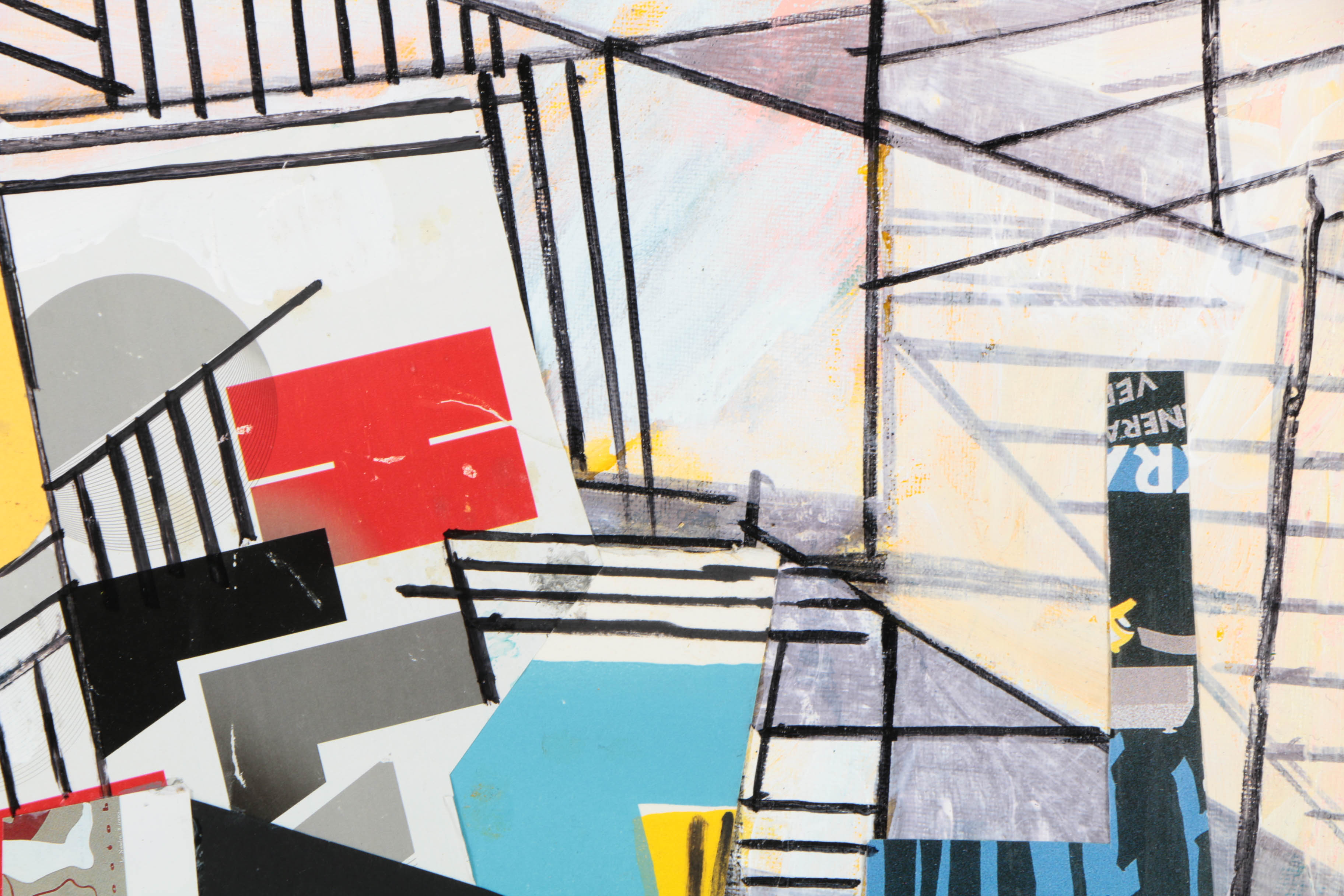 Assortment of Ronald Ahlström Abstract Mixed Media Compositions on Canvas Boards