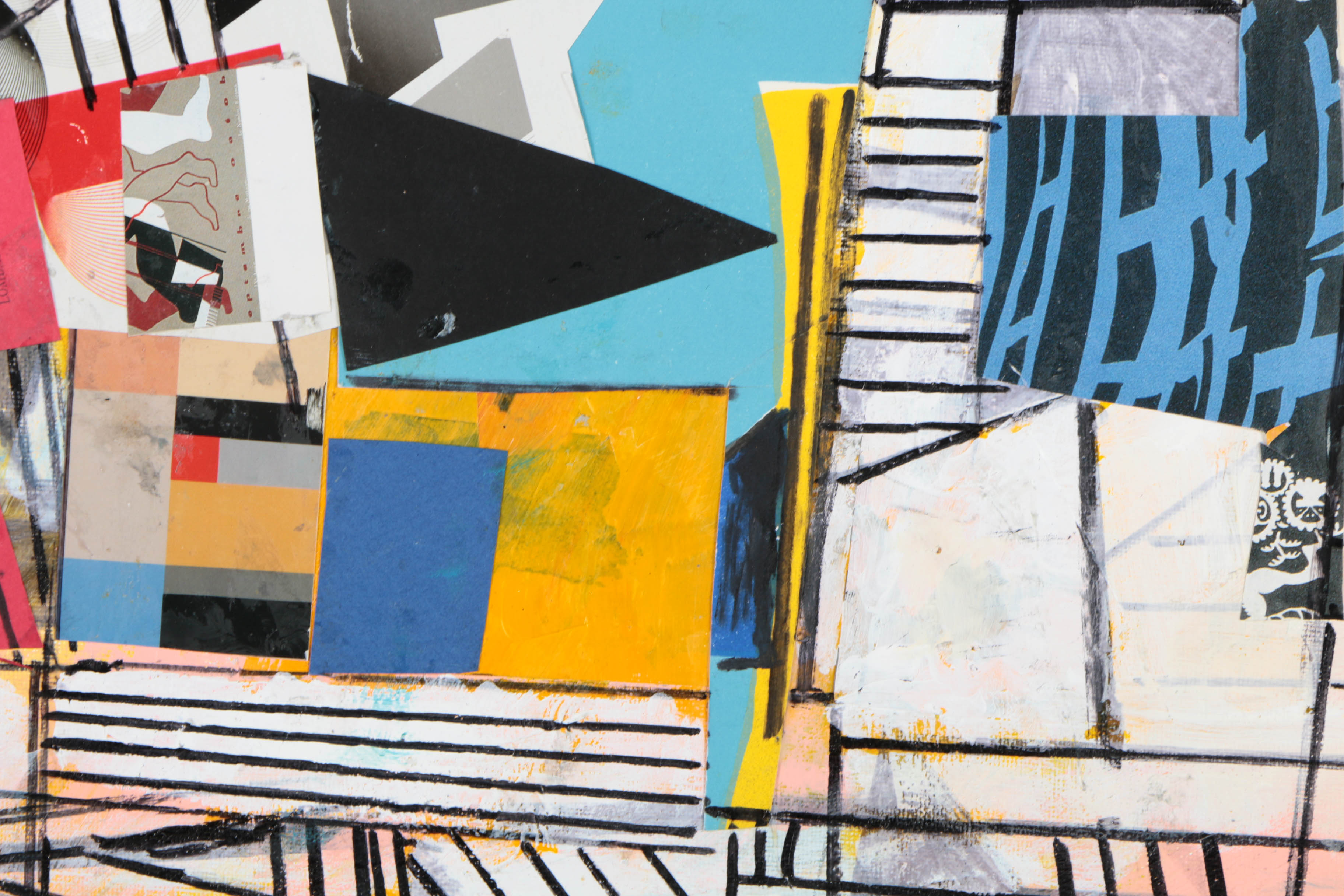 Assortment of Ronald Ahlström Abstract Mixed Media Compositions on Canvas Boards