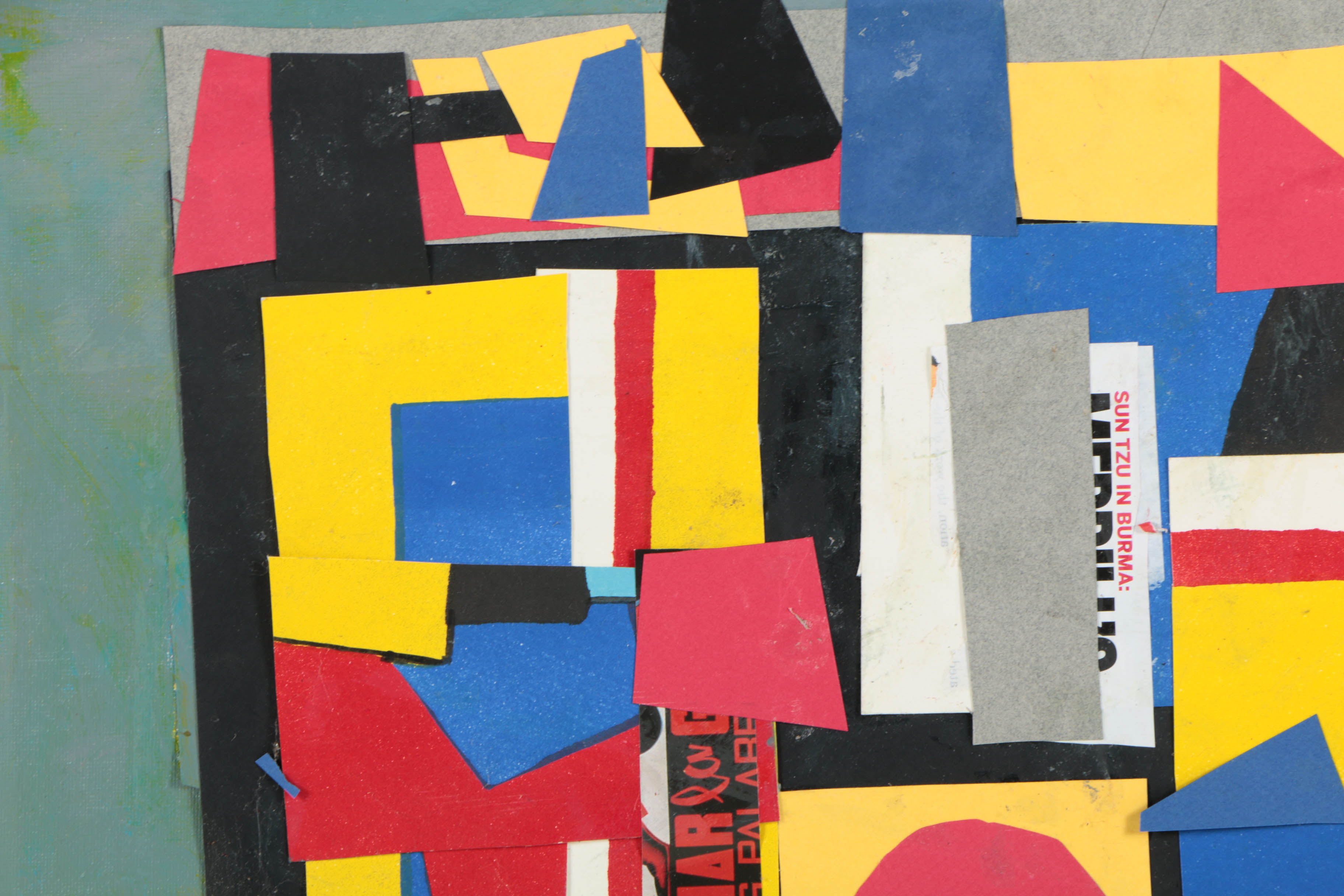 Assortment of Ronald Ahlström Abstract Mixed Media Compositions on Canvas Boards