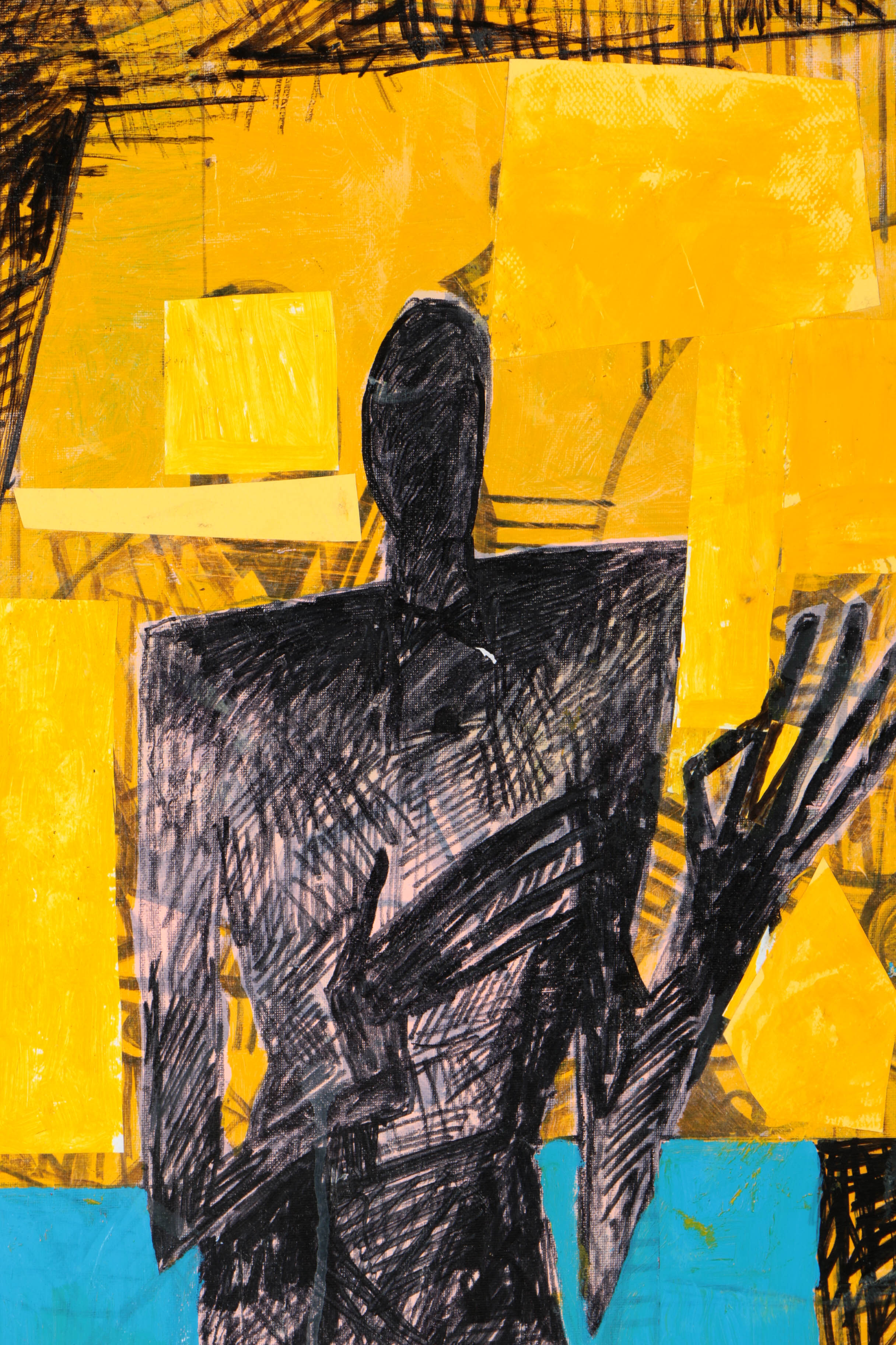 Assortment of Ronald Ahlström Abstract Mixed Media Compositions on Canvas Boards