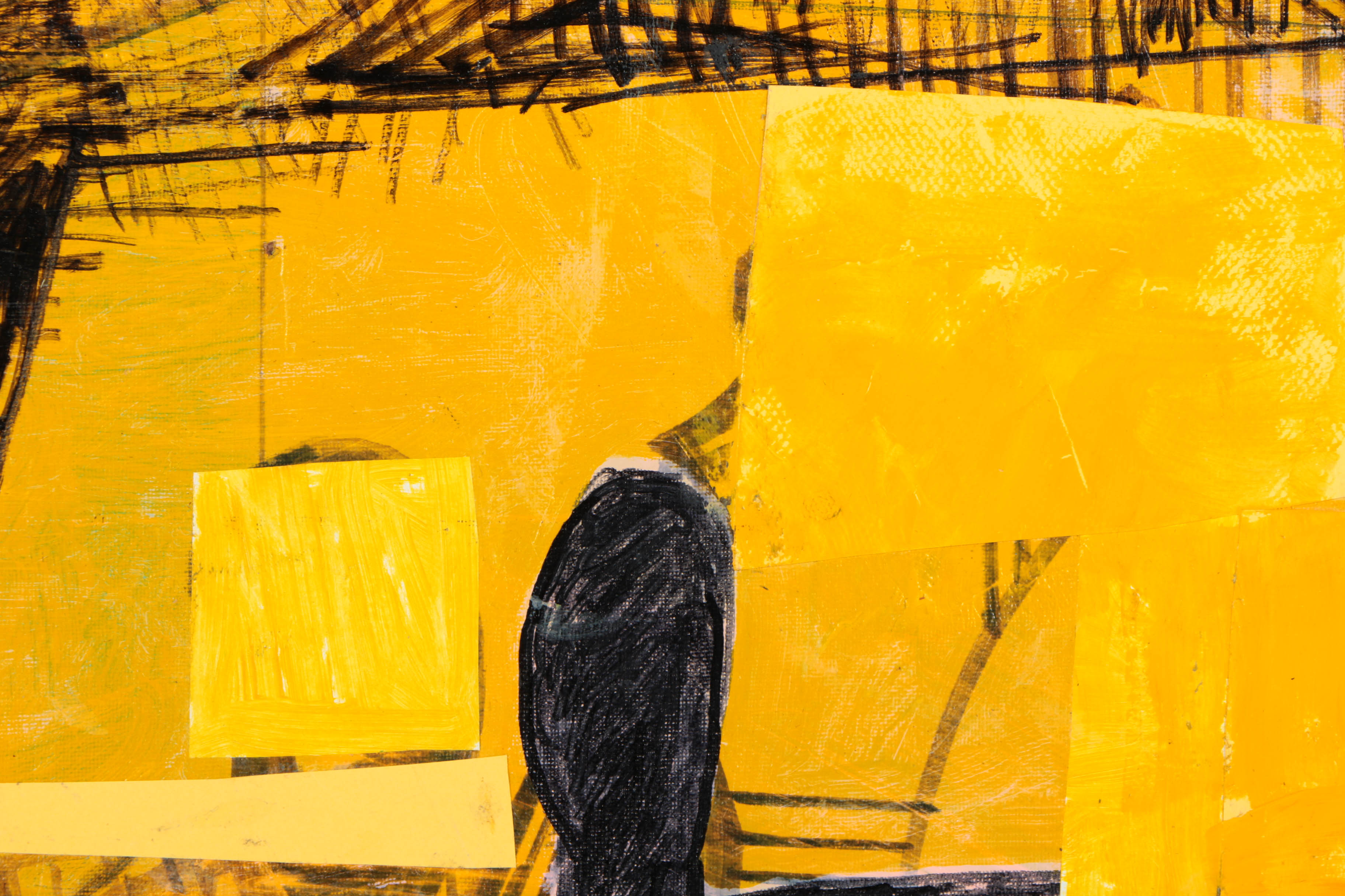 Assortment of Ronald Ahlström Abstract Mixed Media Compositions on Canvas Boards