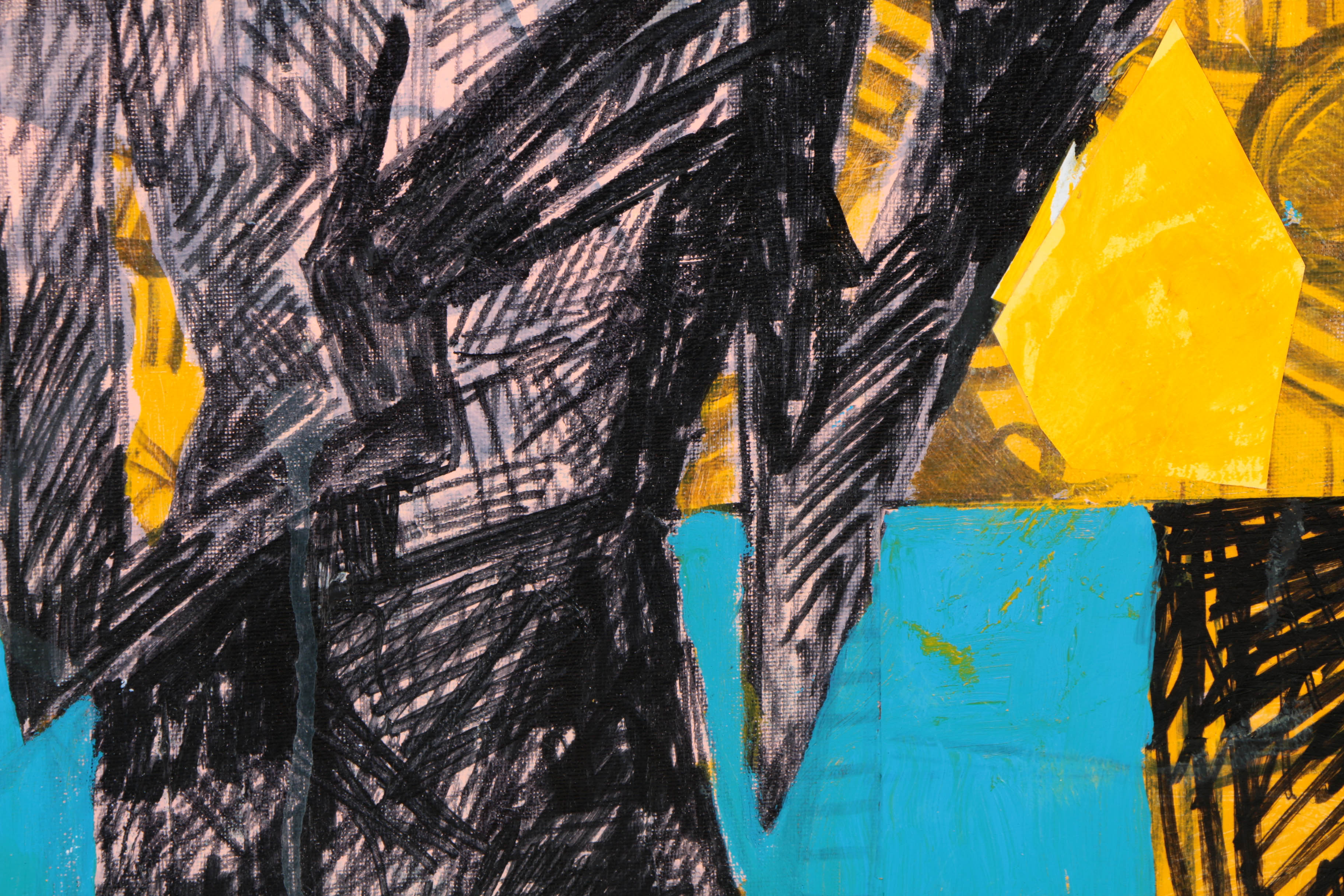 Assortment of Ronald Ahlström Abstract Mixed Media Compositions on Canvas Boards