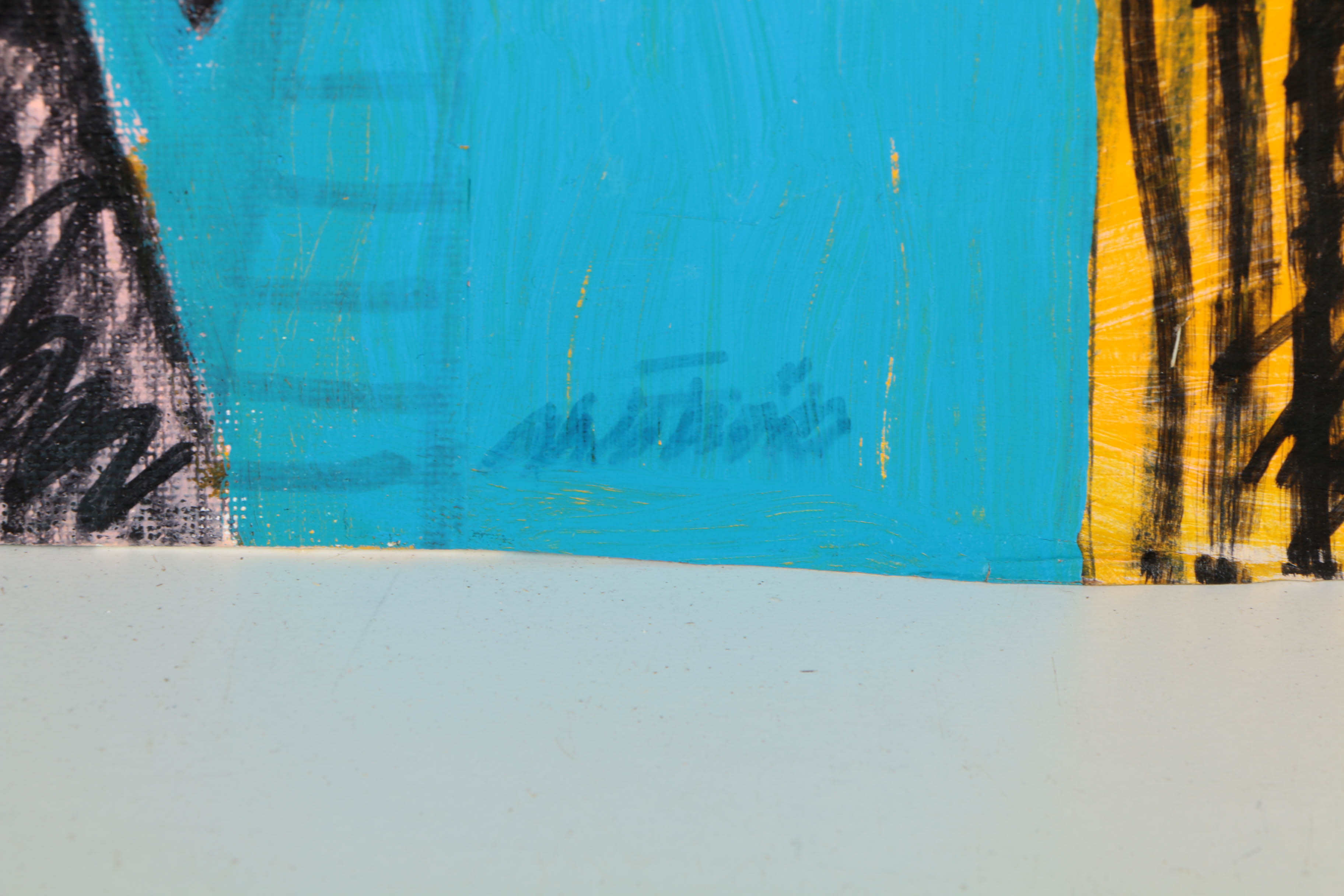 Assortment of Ronald Ahlström Abstract Mixed Media Compositions on Canvas Boards