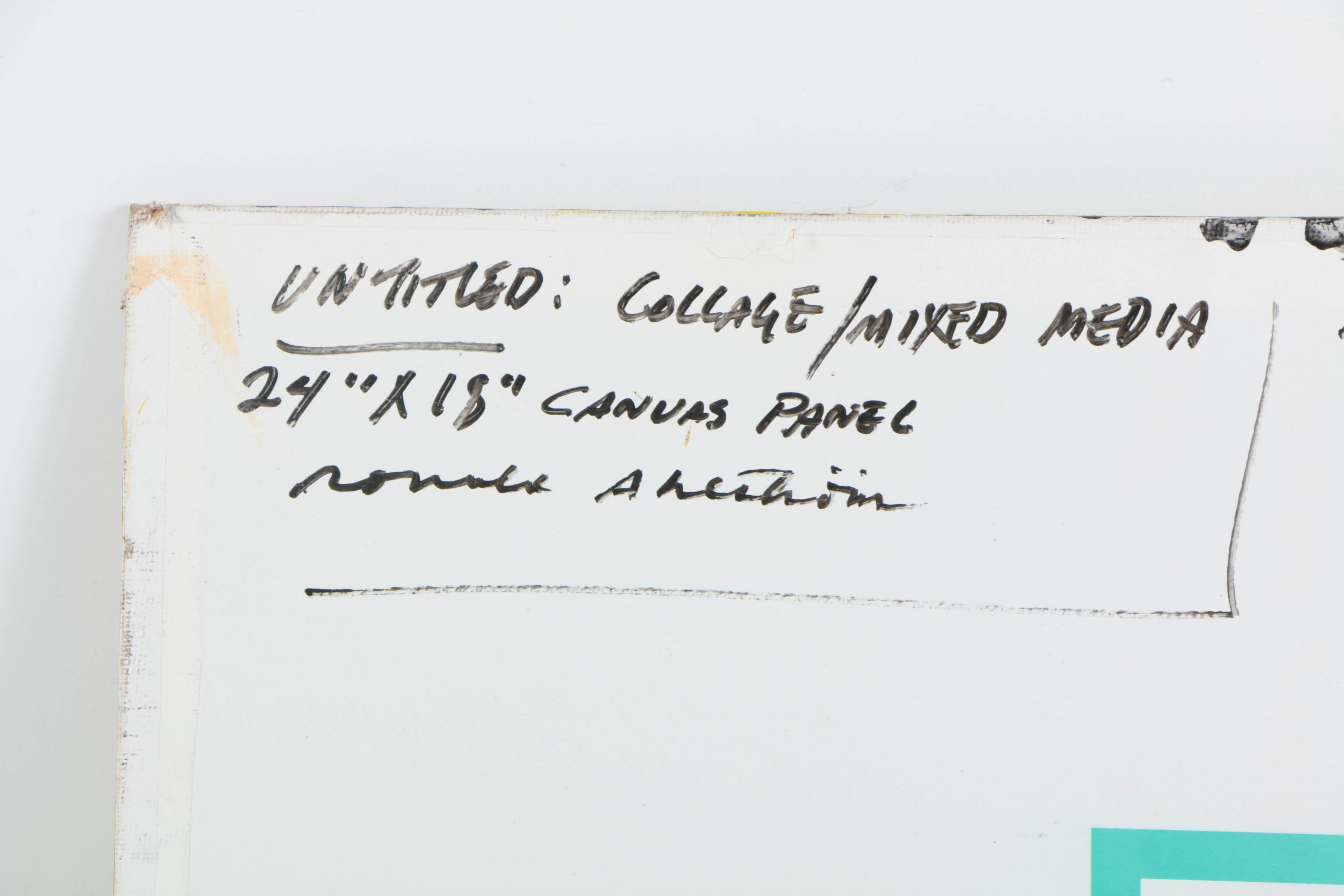 Assortment of Ronald Ahlström Abstract Mixed Media Compositions on Boards