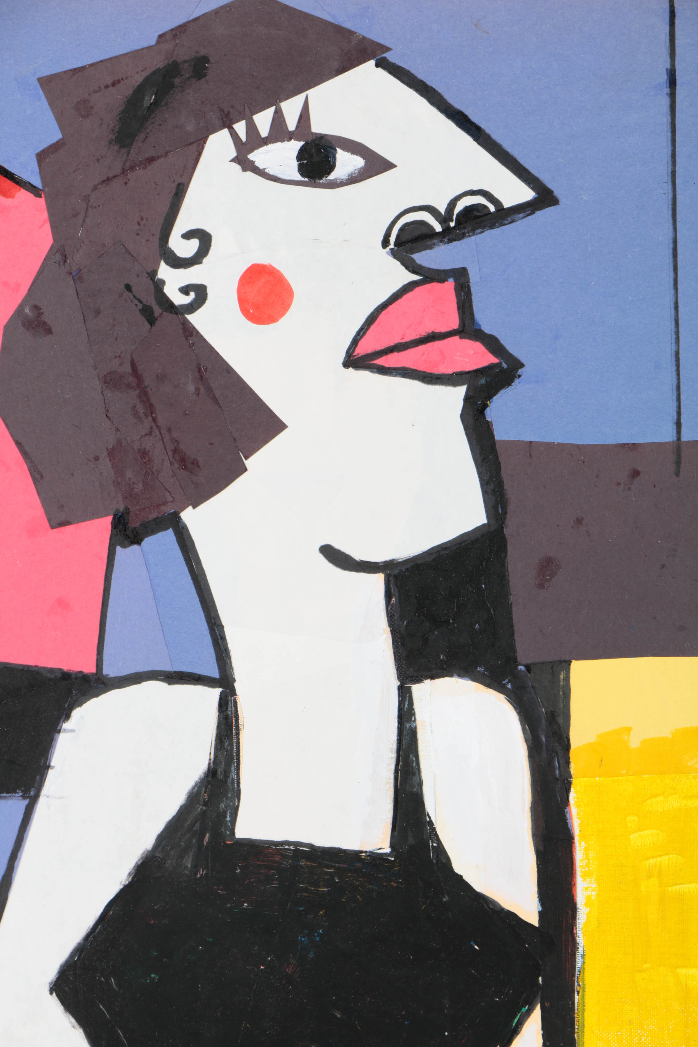 Assortment of Ronald Ahlström Abstract Mixed Media Compositions on Boards