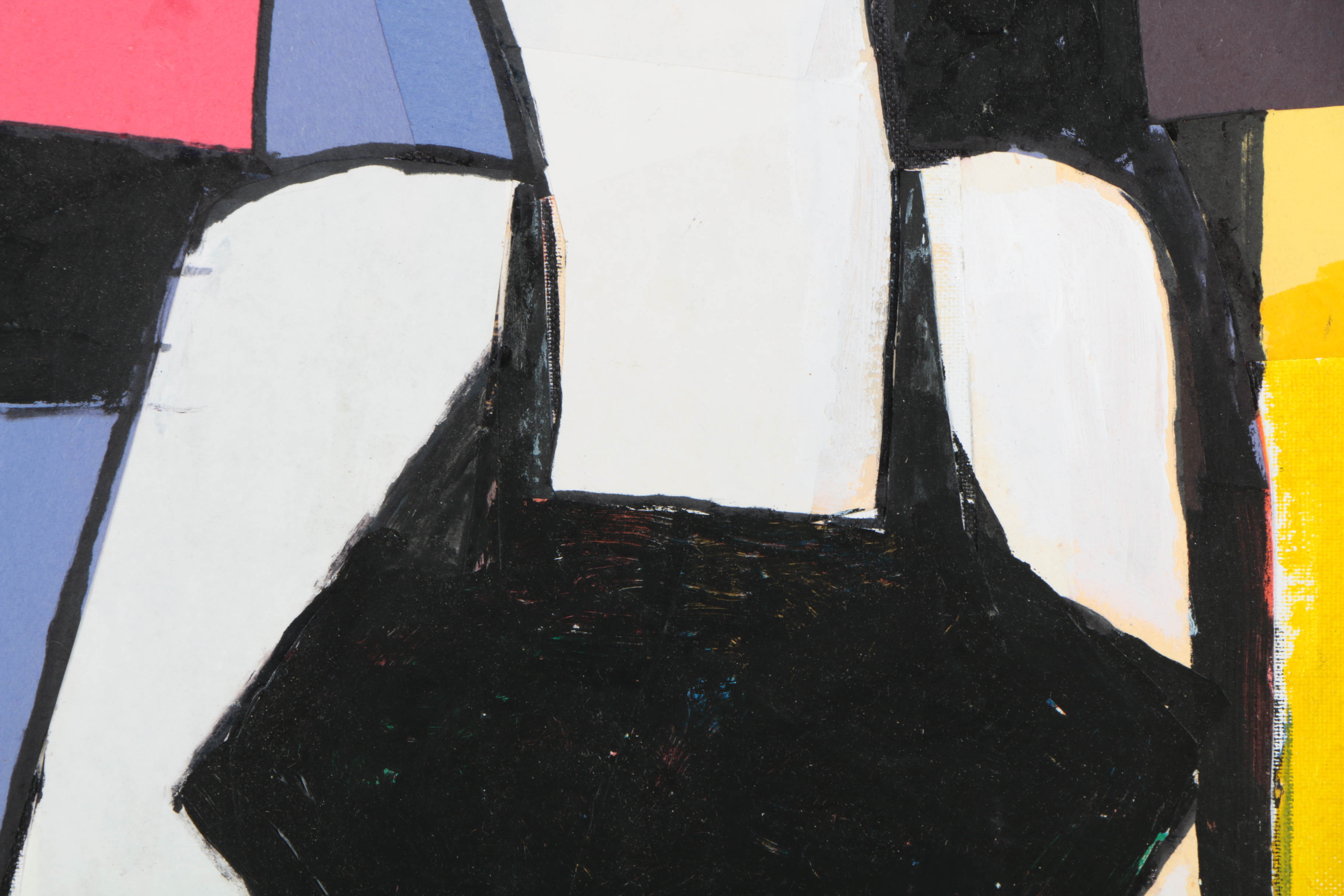 Assortment of Ronald Ahlström Abstract Mixed Media Compositions on Boards