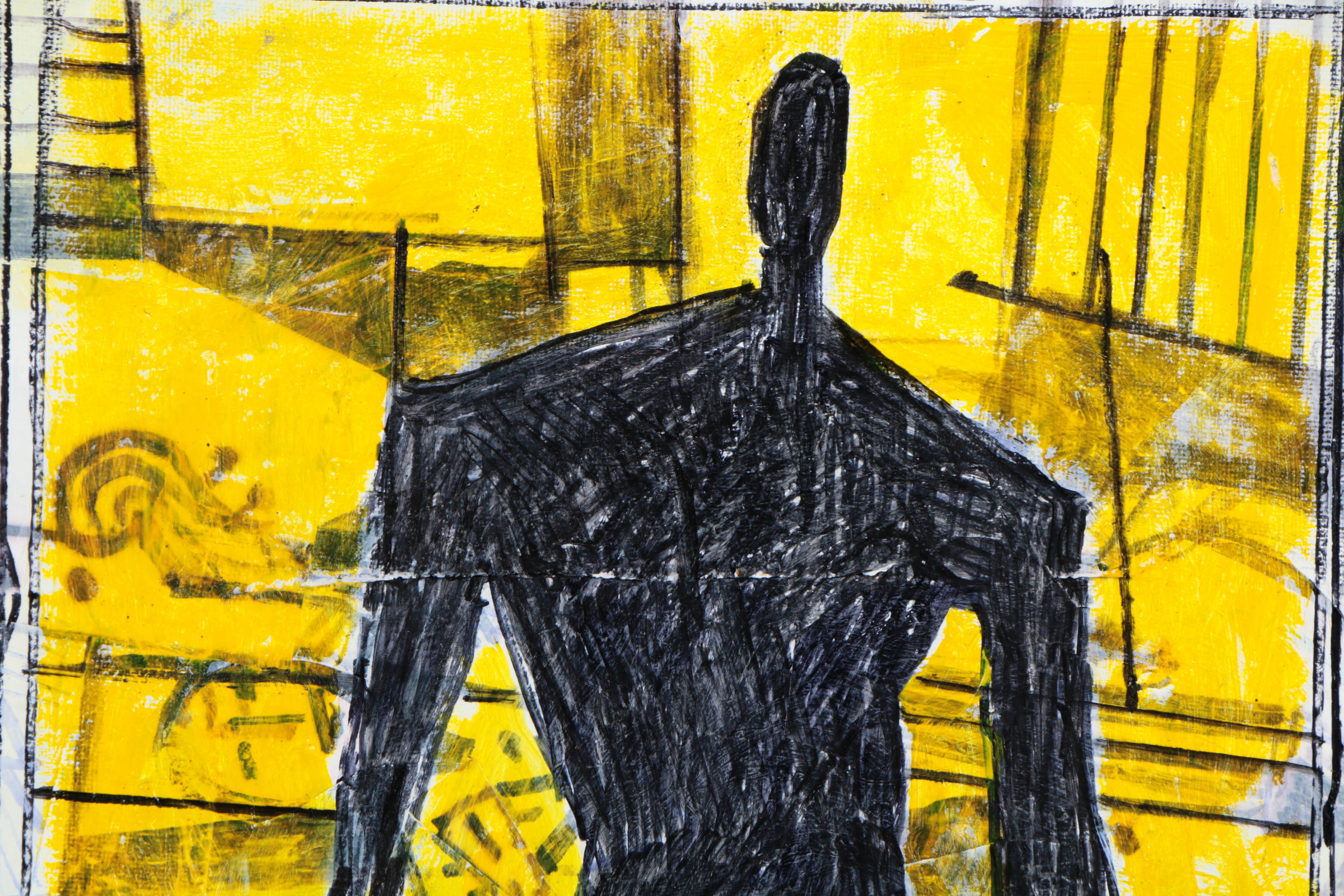 Assortment of Ronald Ahlström Abstract Mixed Media Compositions on Canvas Boards