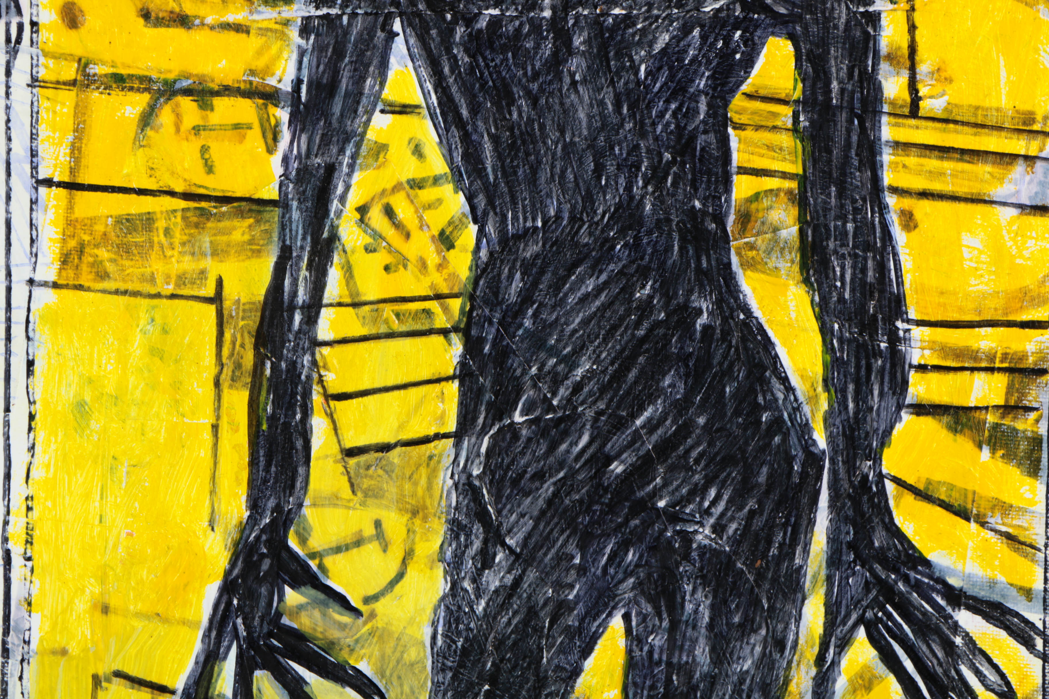 Assortment of Ronald Ahlström Abstract Mixed Media Compositions on Canvas Boards