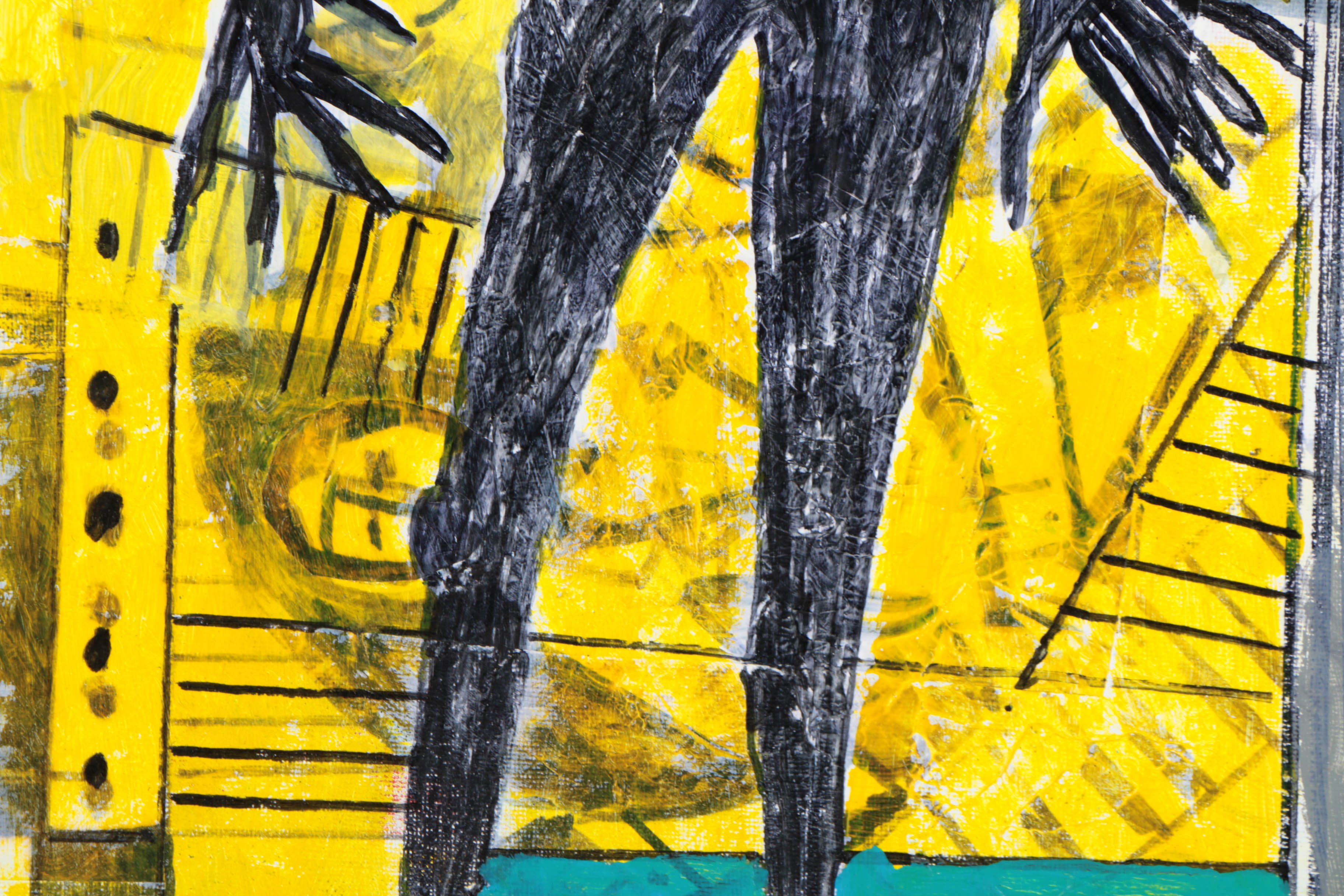 Assortment of Ronald Ahlström Abstract Mixed Media Compositions on Canvas Boards