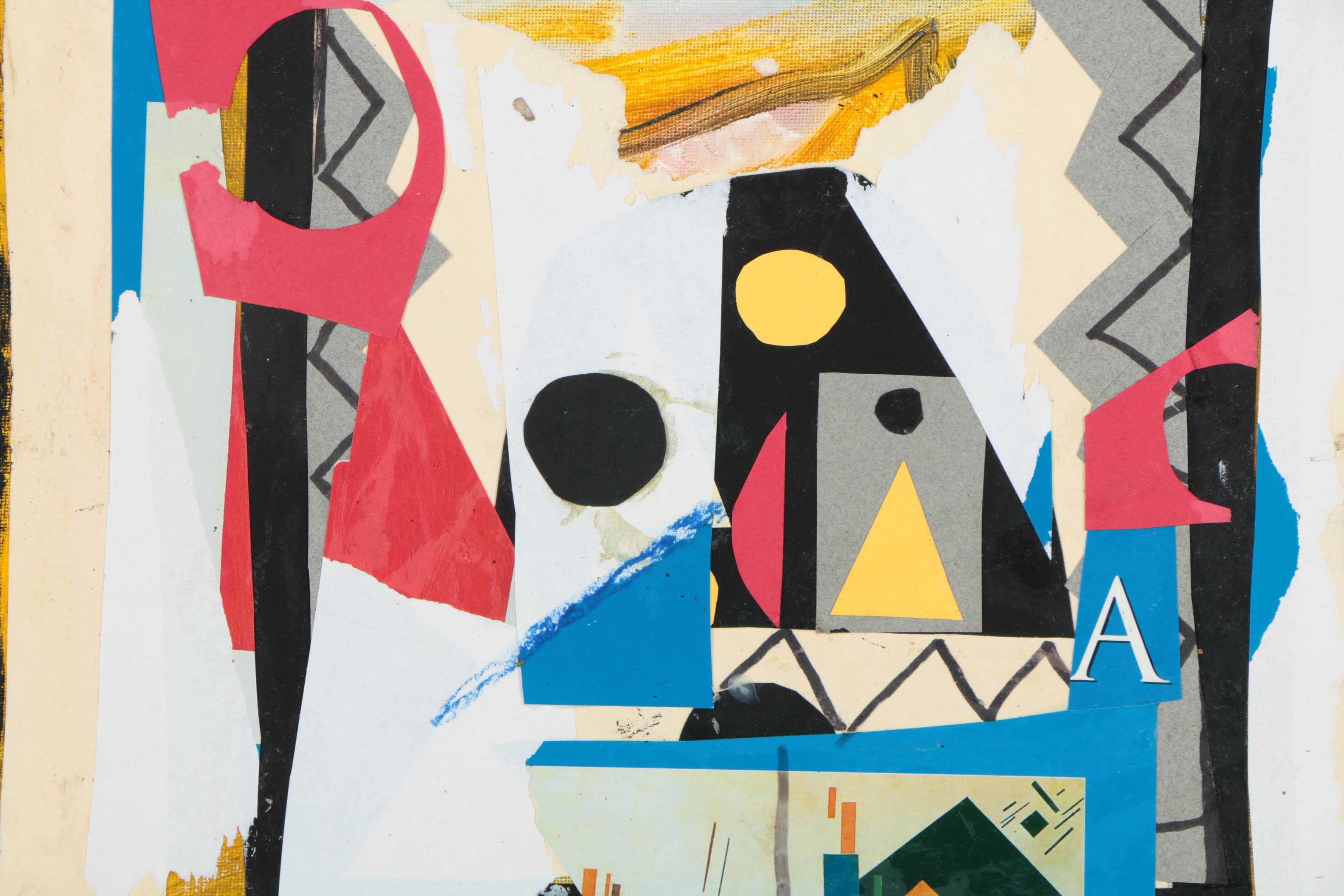 Assortment of Ronald Ahlström Abstract Mixed Media Compositions on Canvas Boards