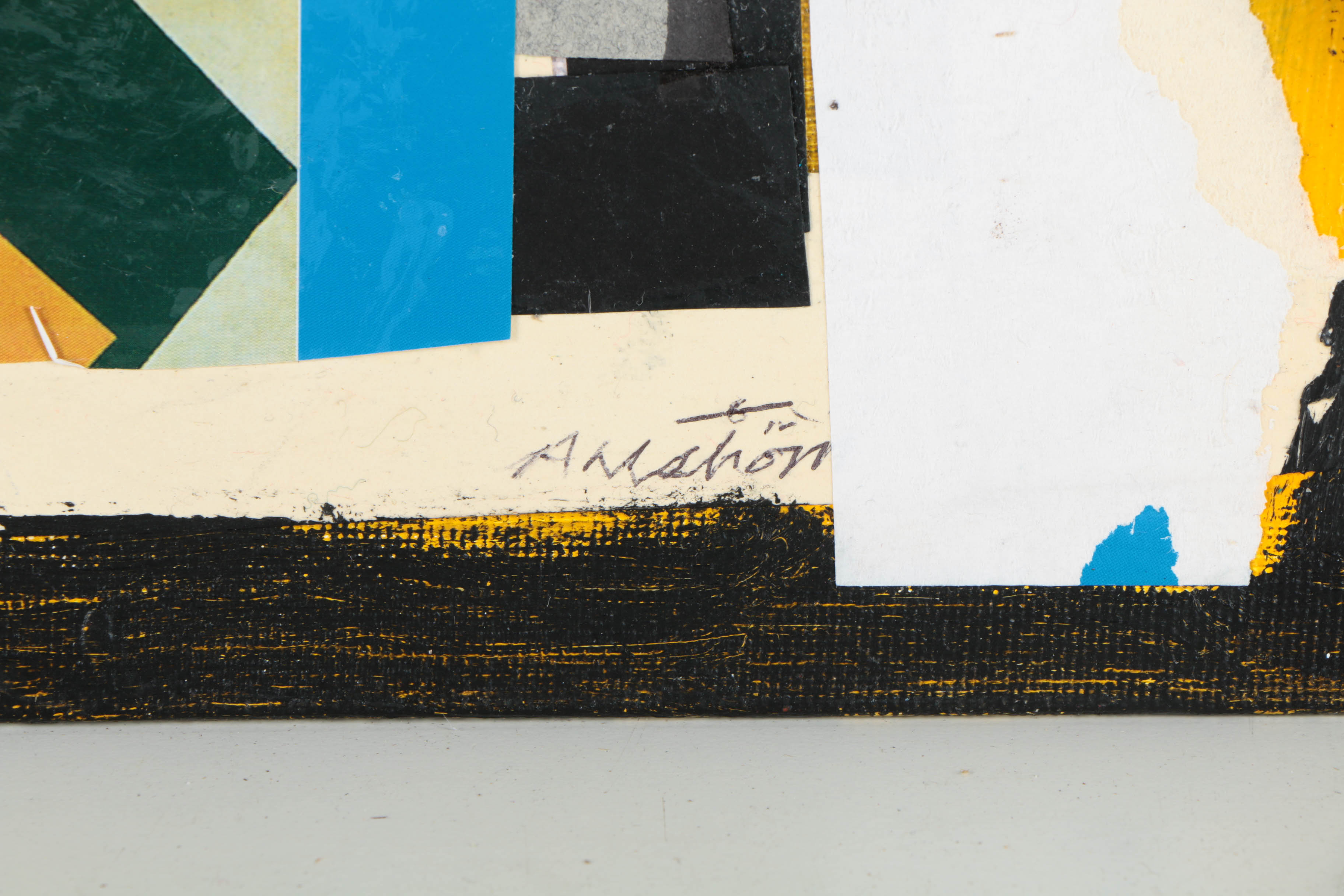 Assortment of Ronald Ahlström Abstract Mixed Media Compositions on Canvas Boards