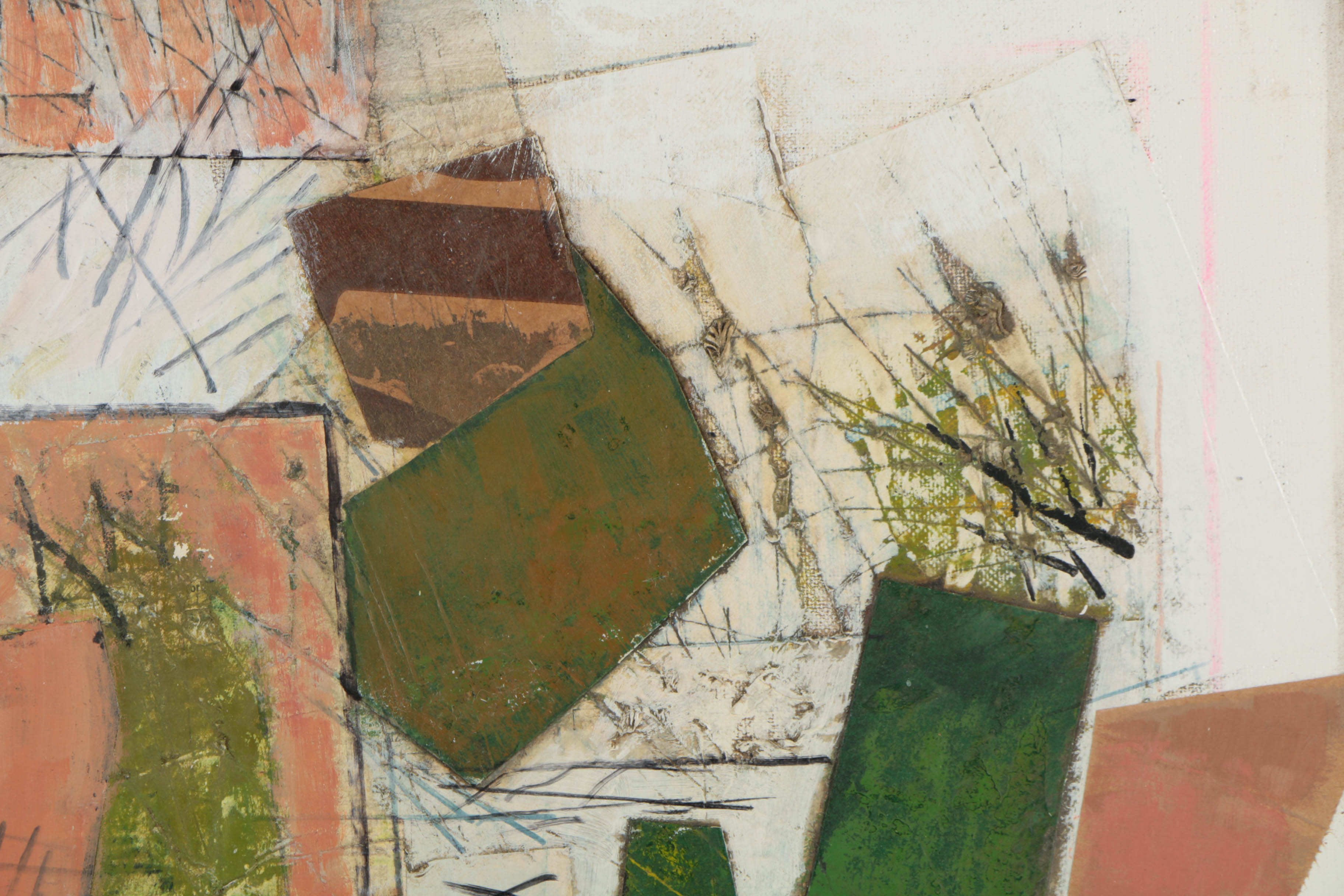 Assortment of Ronald Ahlström Abstract Mixed Media Compositions on Canvas Boards