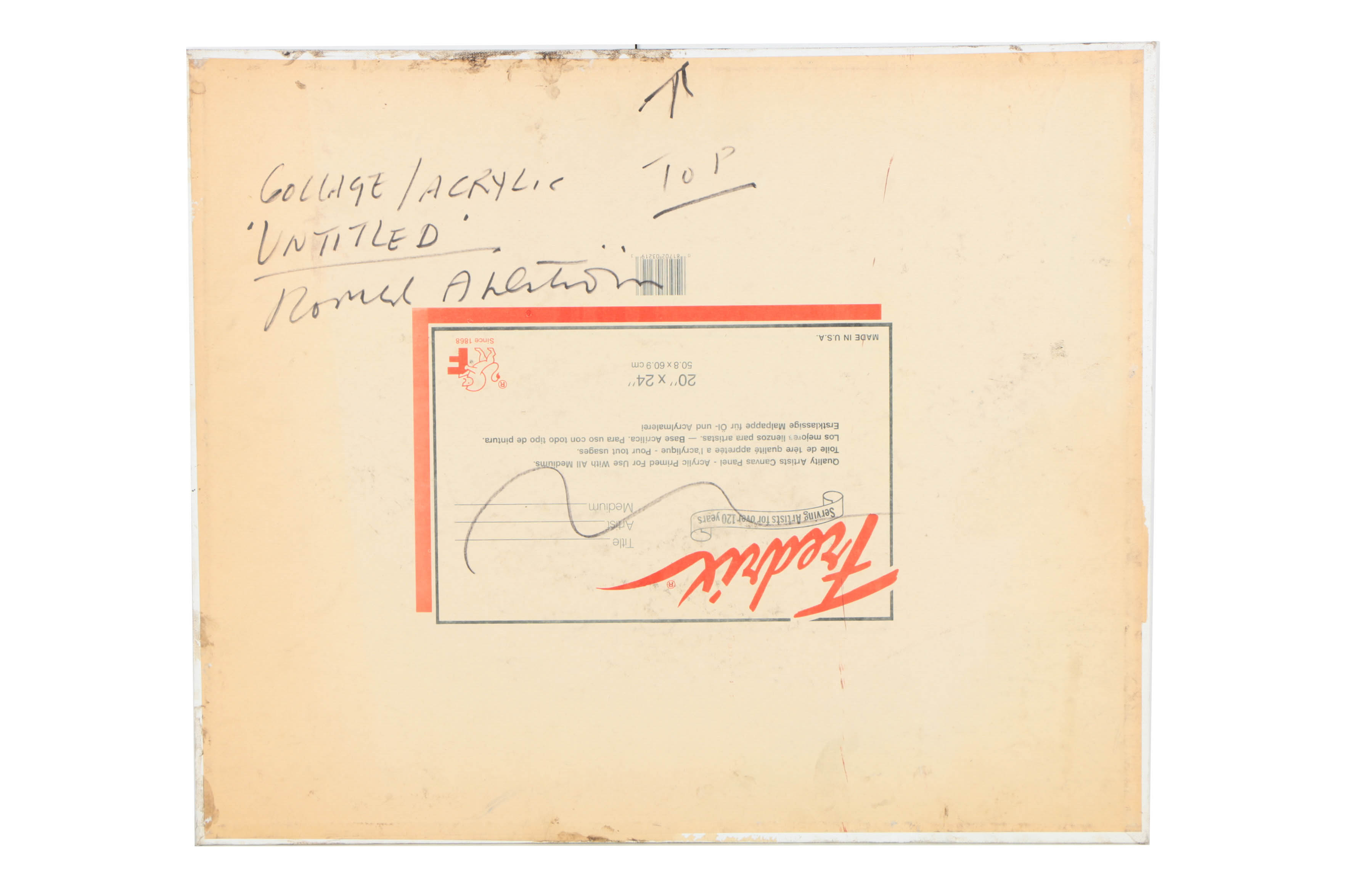 Assortment of Ronald Ahlström Abstract Mixed Media Compositions on Canvas Boards