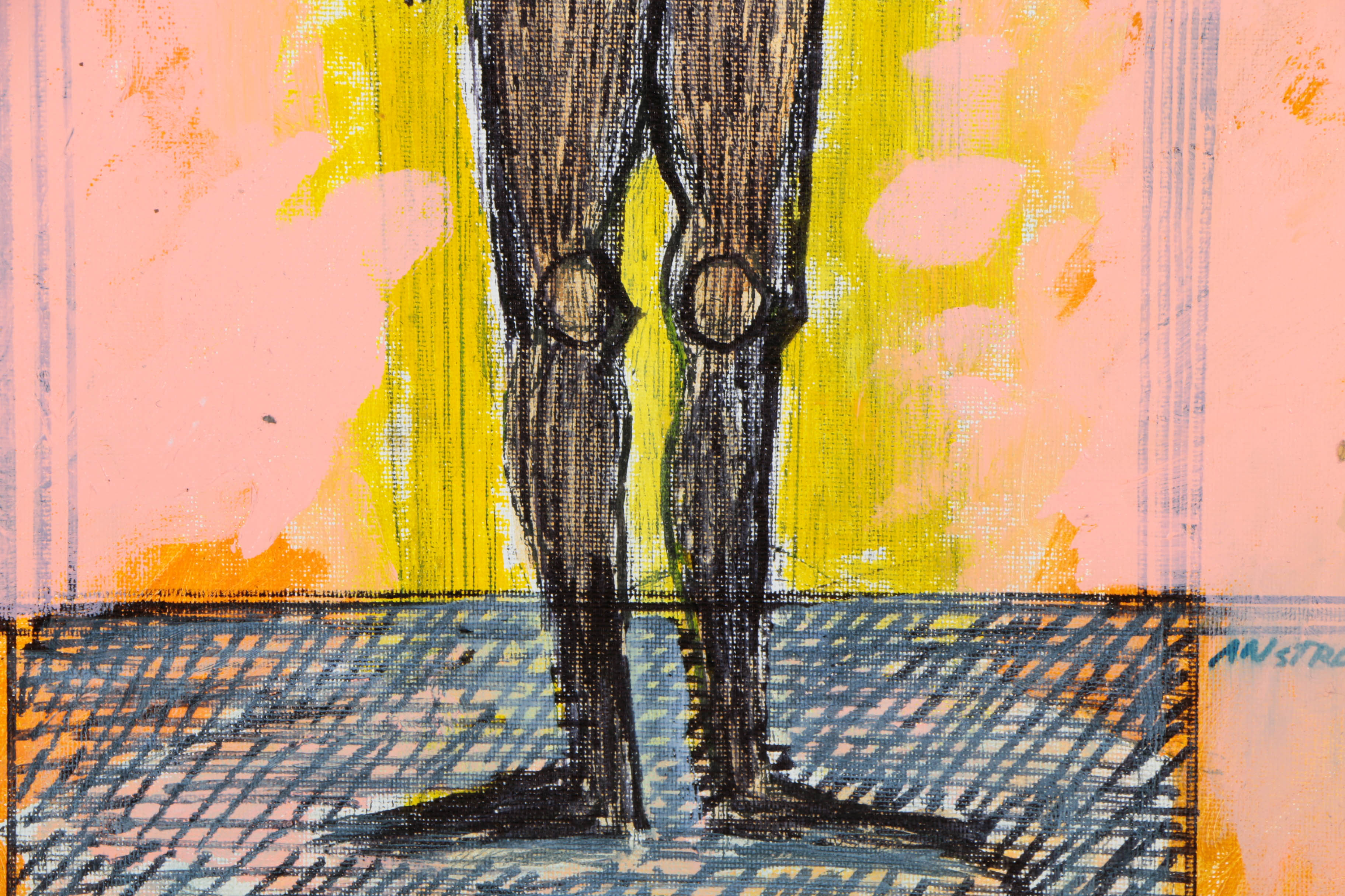 Collection of Ronald Ahlström Abstract Compositions on Canvas Boards