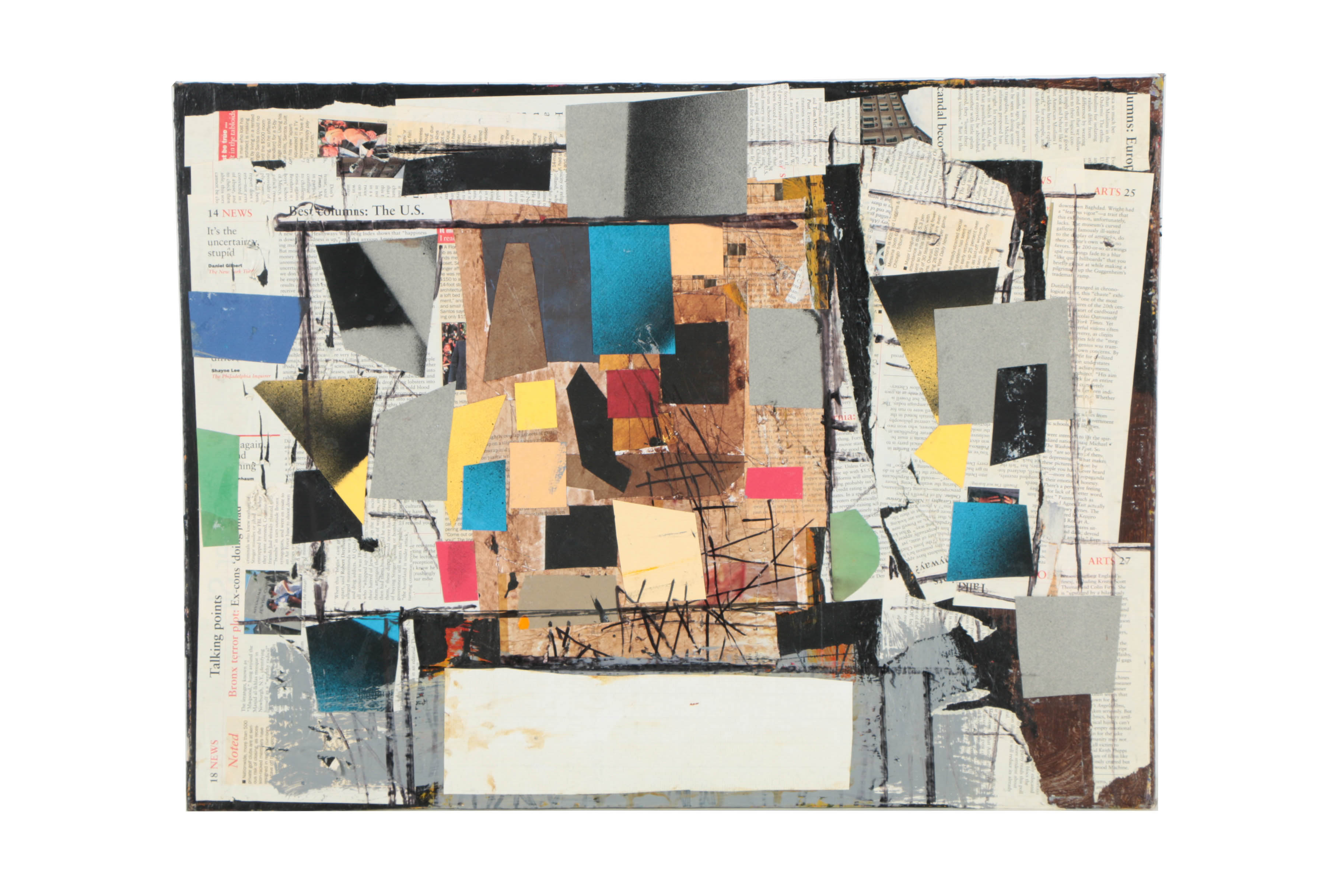 Collection of Ronald Ahlström Abstract Compositions on Canvas Boards