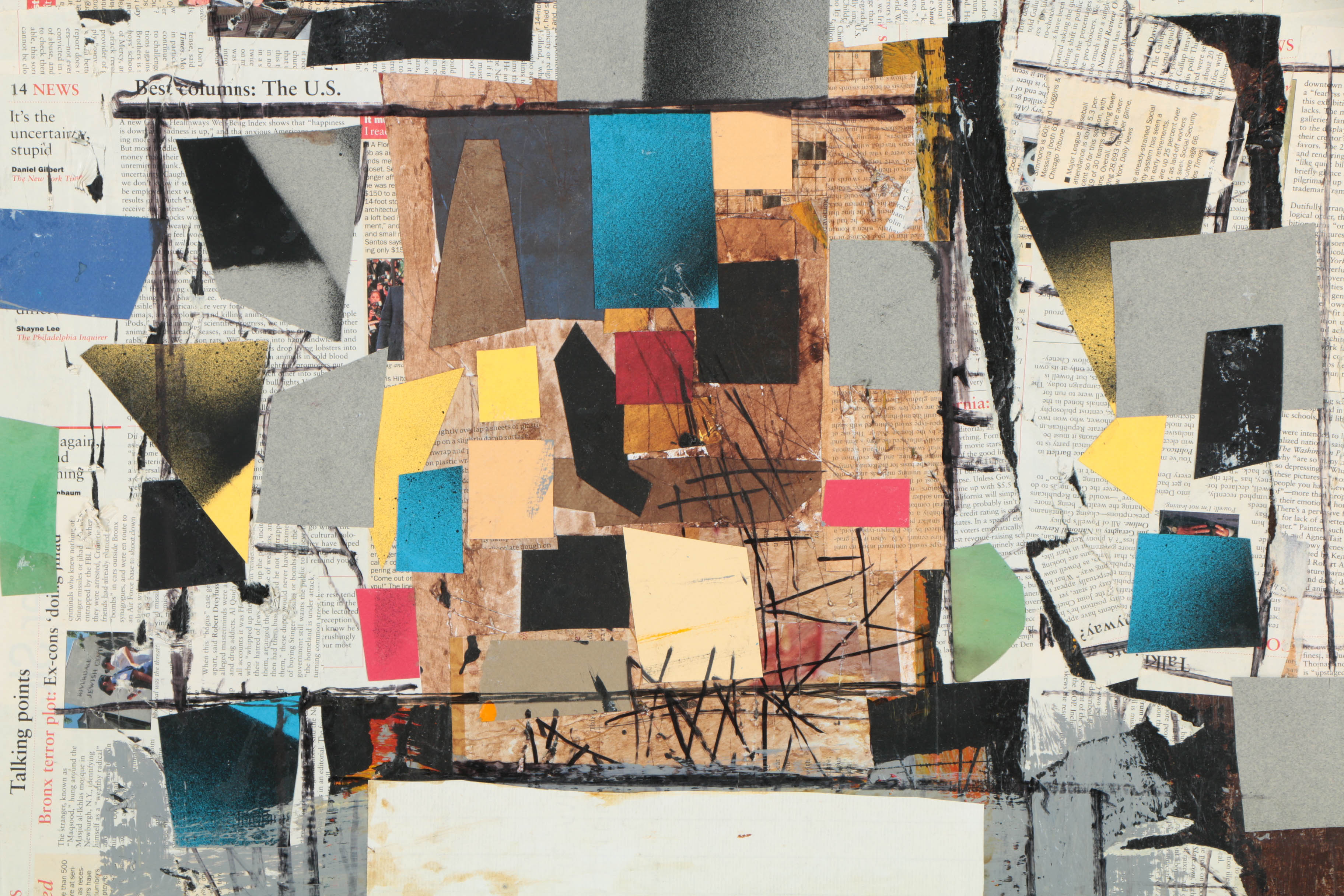 Collection of Ronald Ahlström Abstract Compositions on Canvas Boards