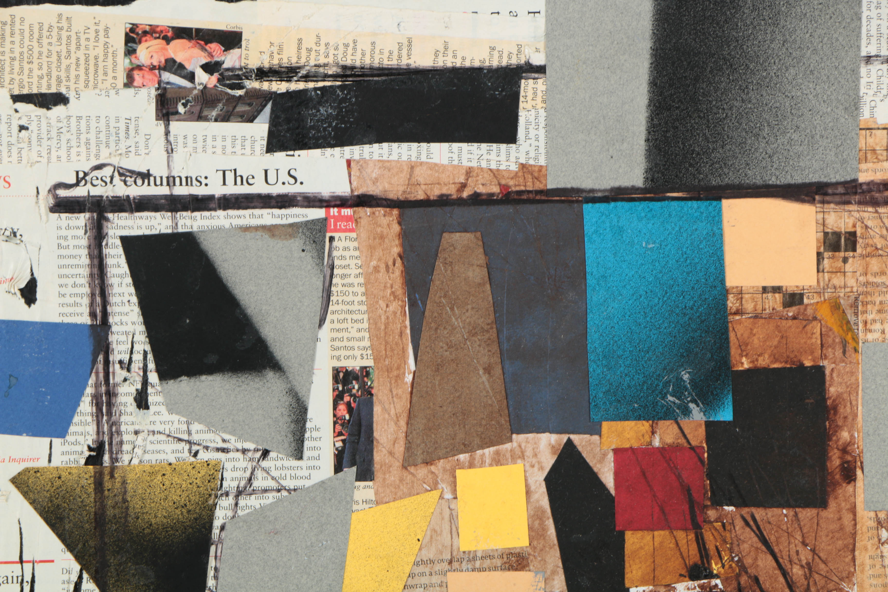 Collection of Ronald Ahlström Abstract Compositions on Canvas Boards