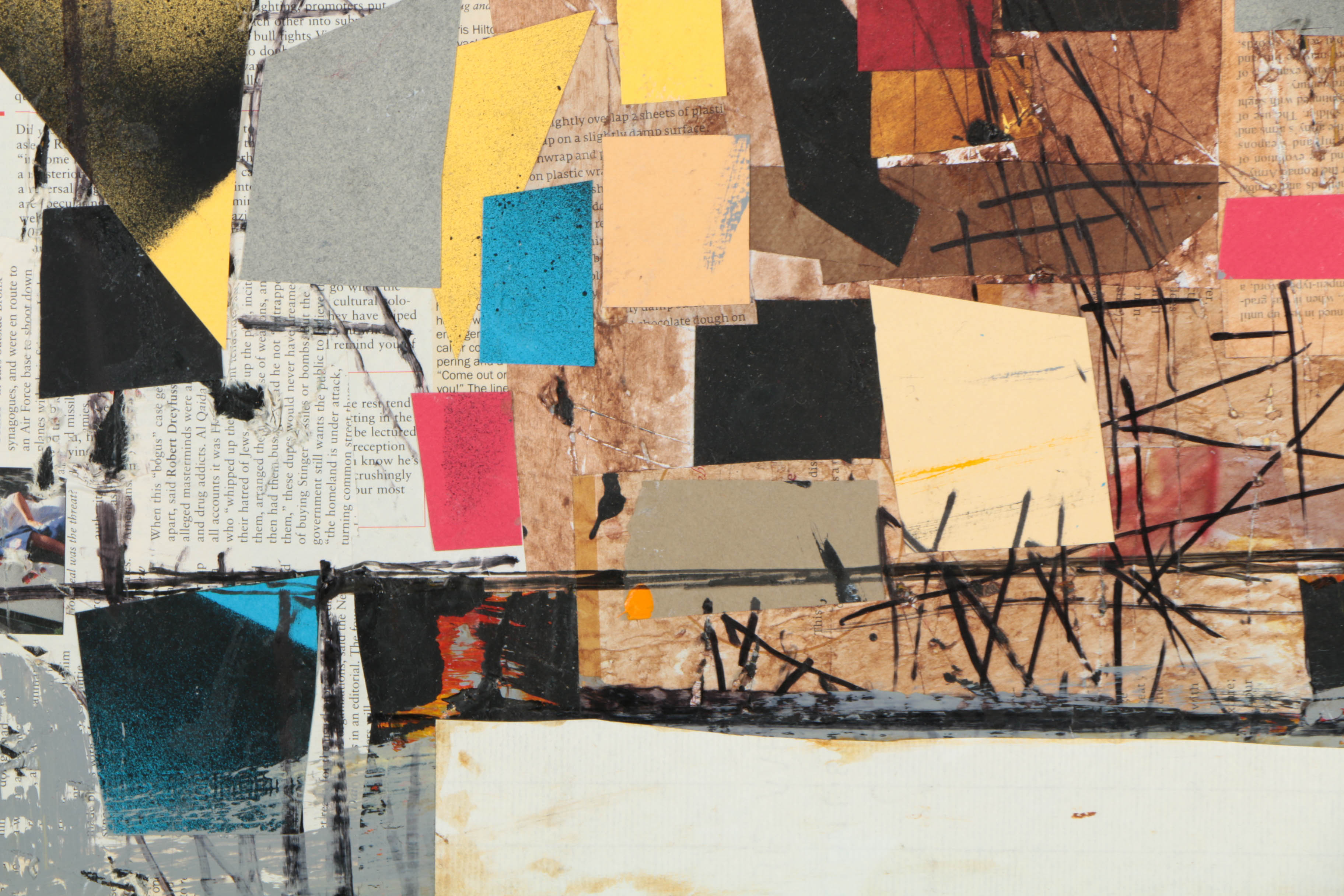 Collection of Ronald Ahlström Abstract Compositions on Canvas Boards