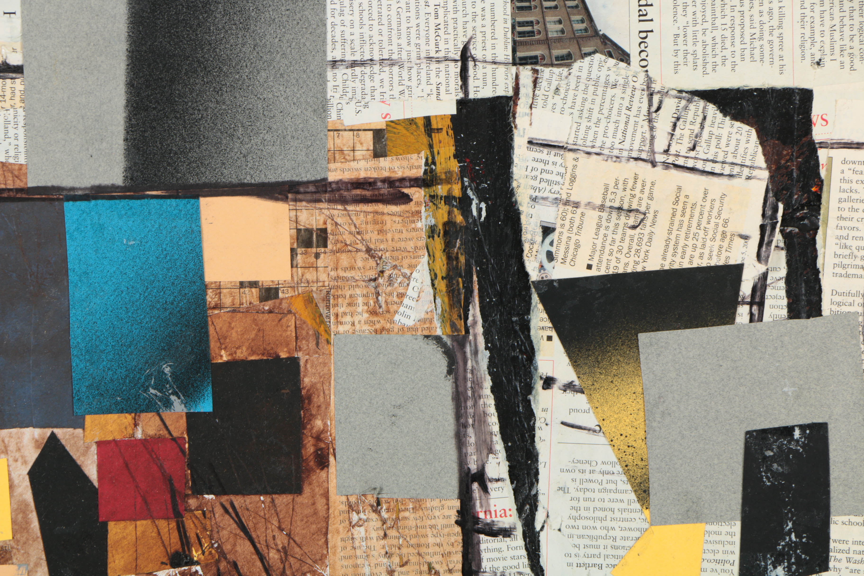 Collection of Ronald Ahlström Abstract Compositions on Canvas Boards