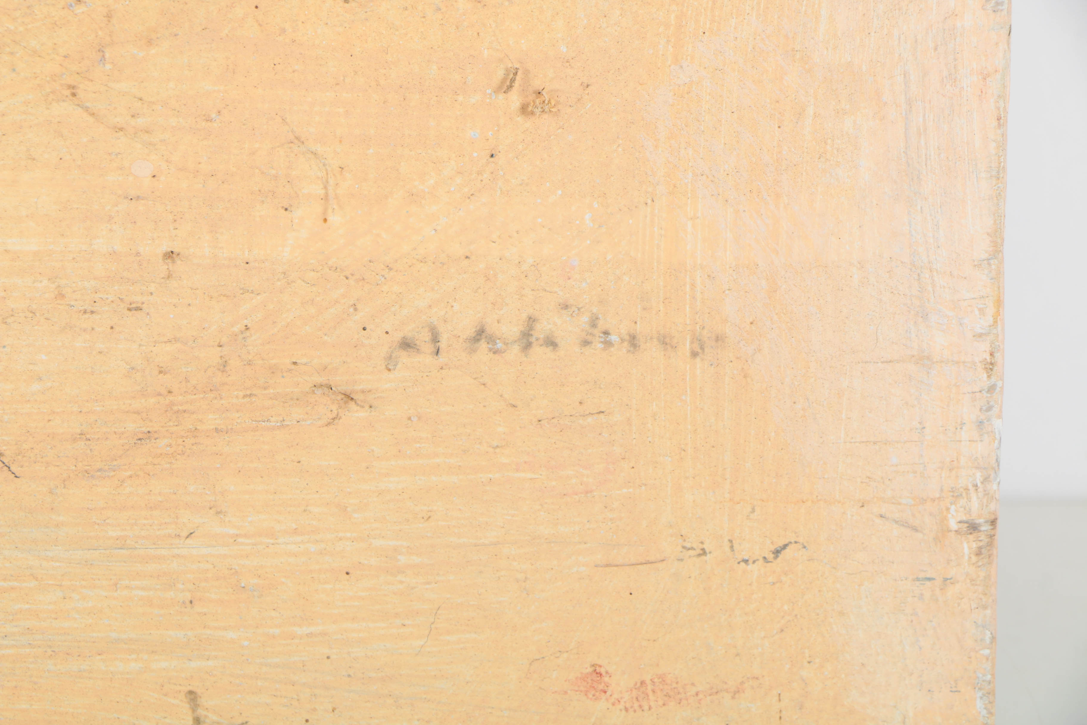 Ronald Ahlström Abstract Mixed Media Collage on Canvas