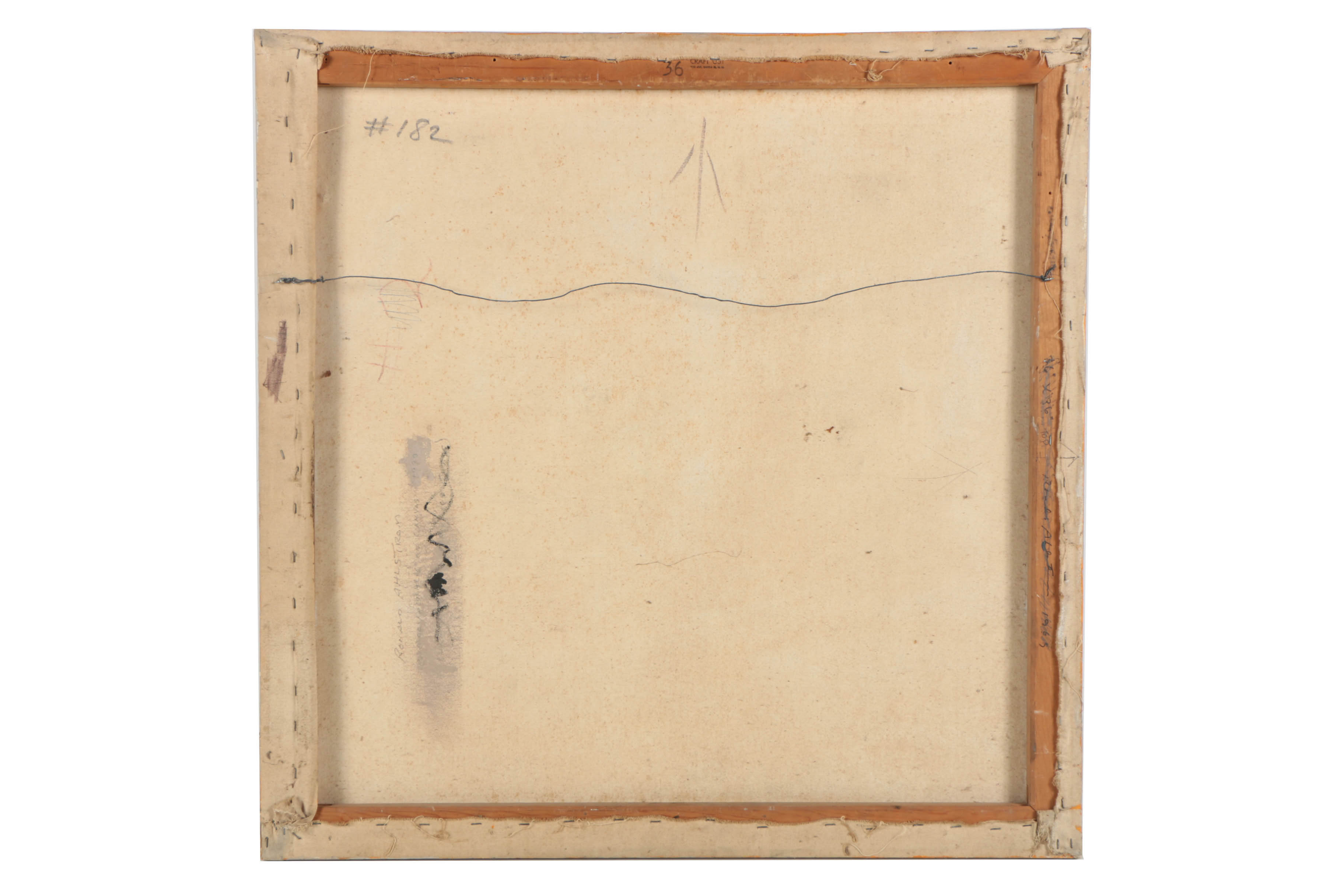 Ronald Ahlström Abstract Mixed Media Collage on Canvas