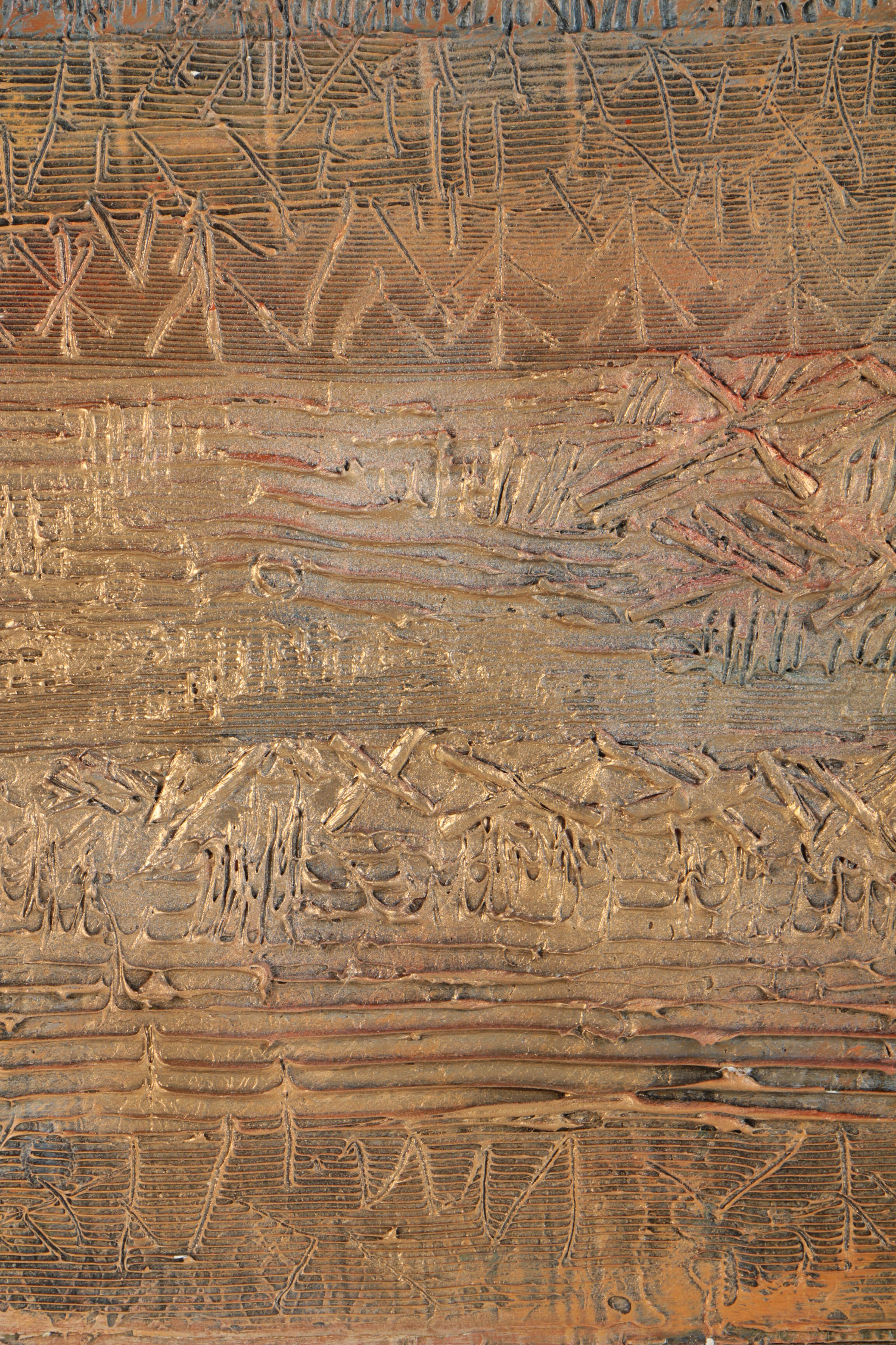 Ronald Ahlström Abstract Mixed Media Collage on Board