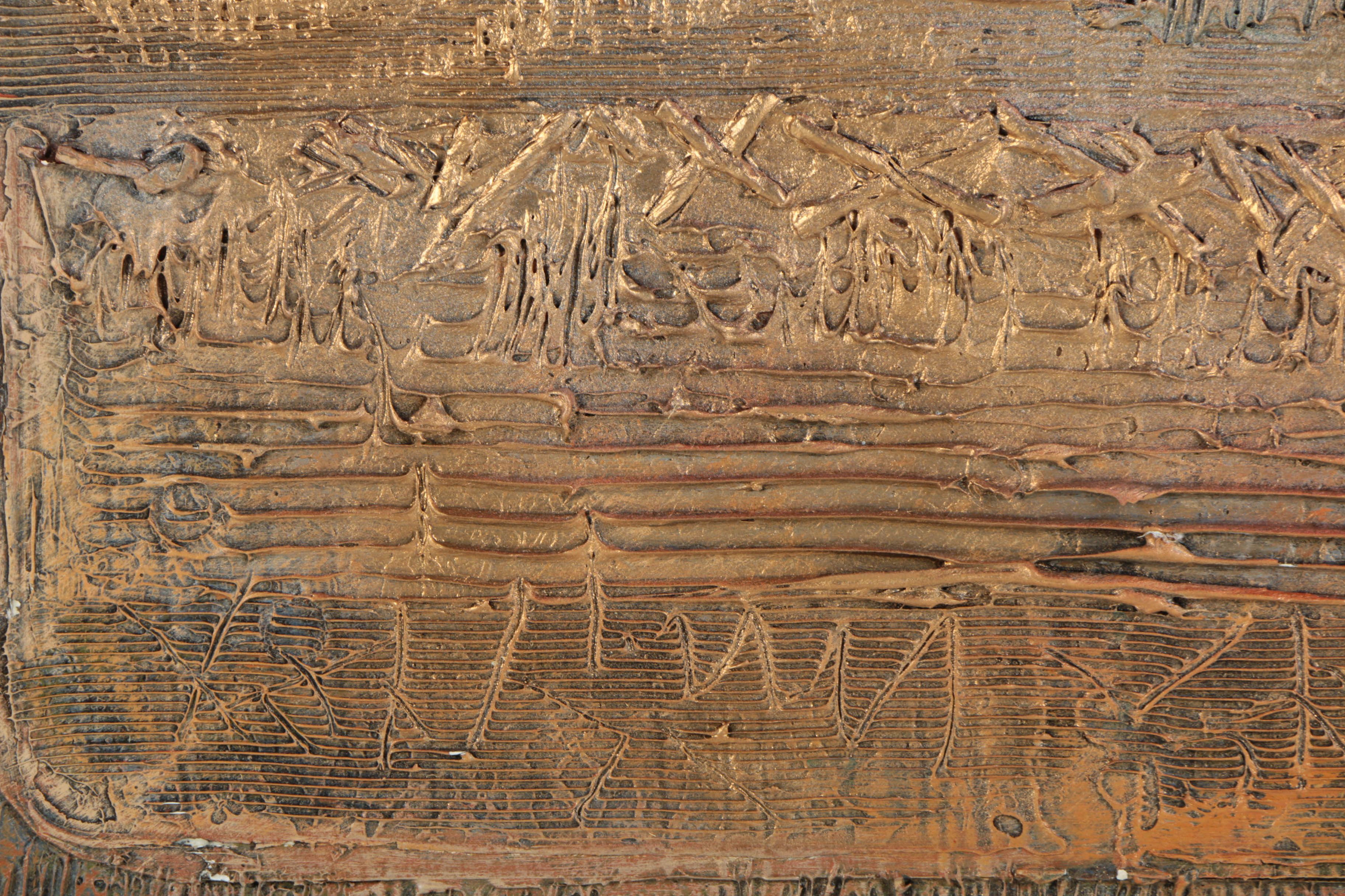 Ronald Ahlström Abstract Mixed Media Collage on Board