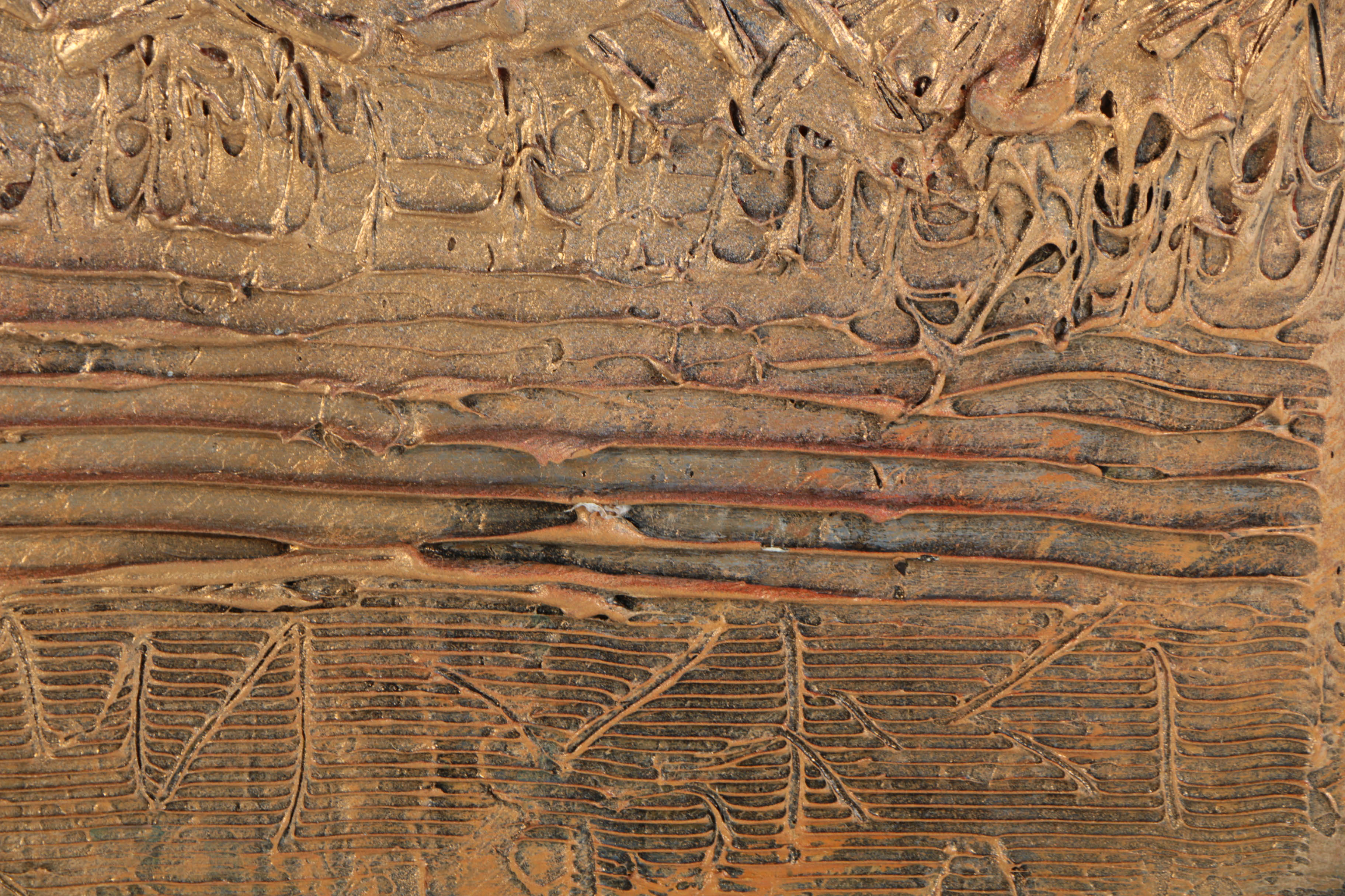 Ronald Ahlström Abstract Mixed Media Collage on Board