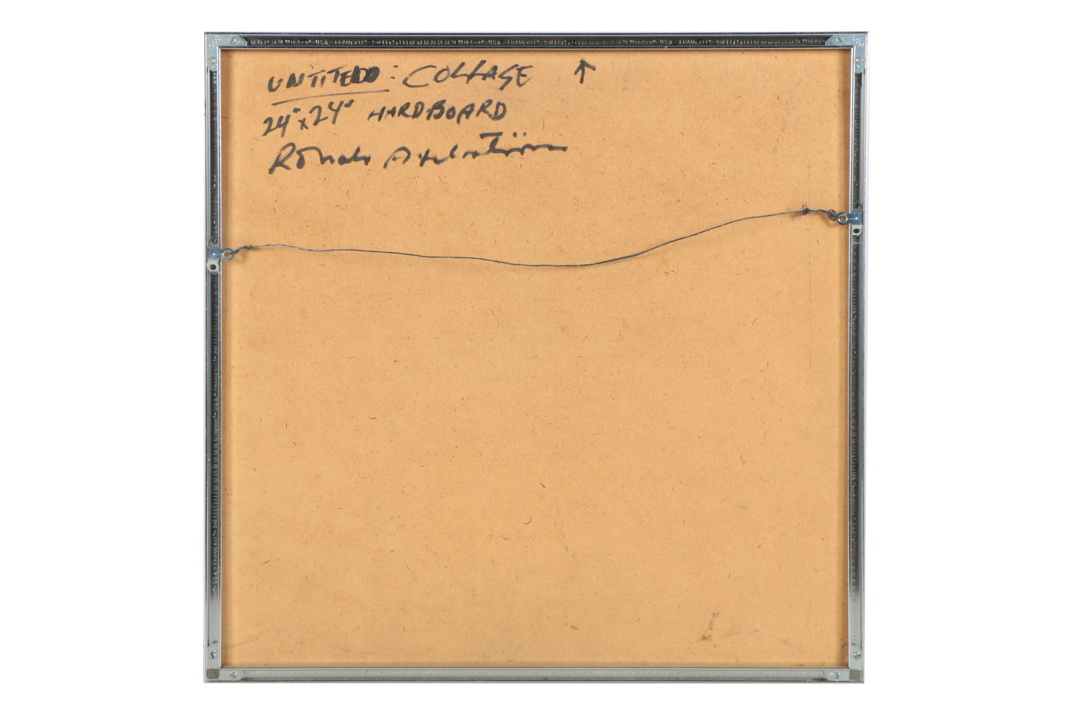 Ronald Ahlström Mixed Media Collage on Board "Untitled"