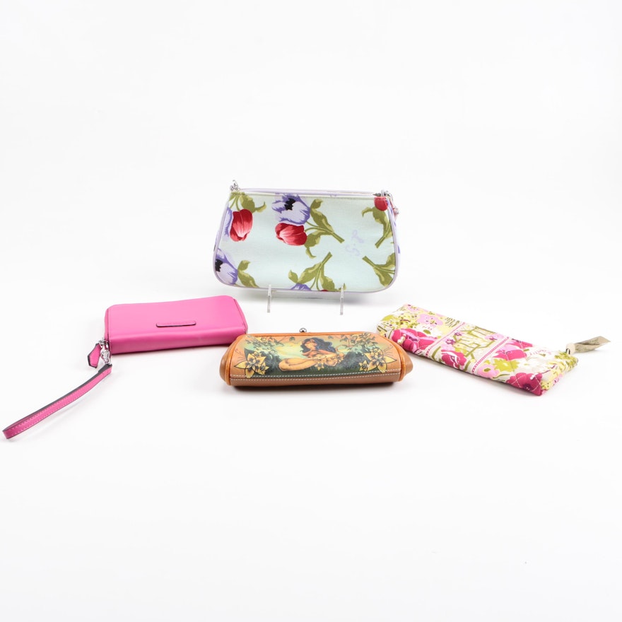 Clutches and Purses Including Vera Bradley and Isabella Fiore