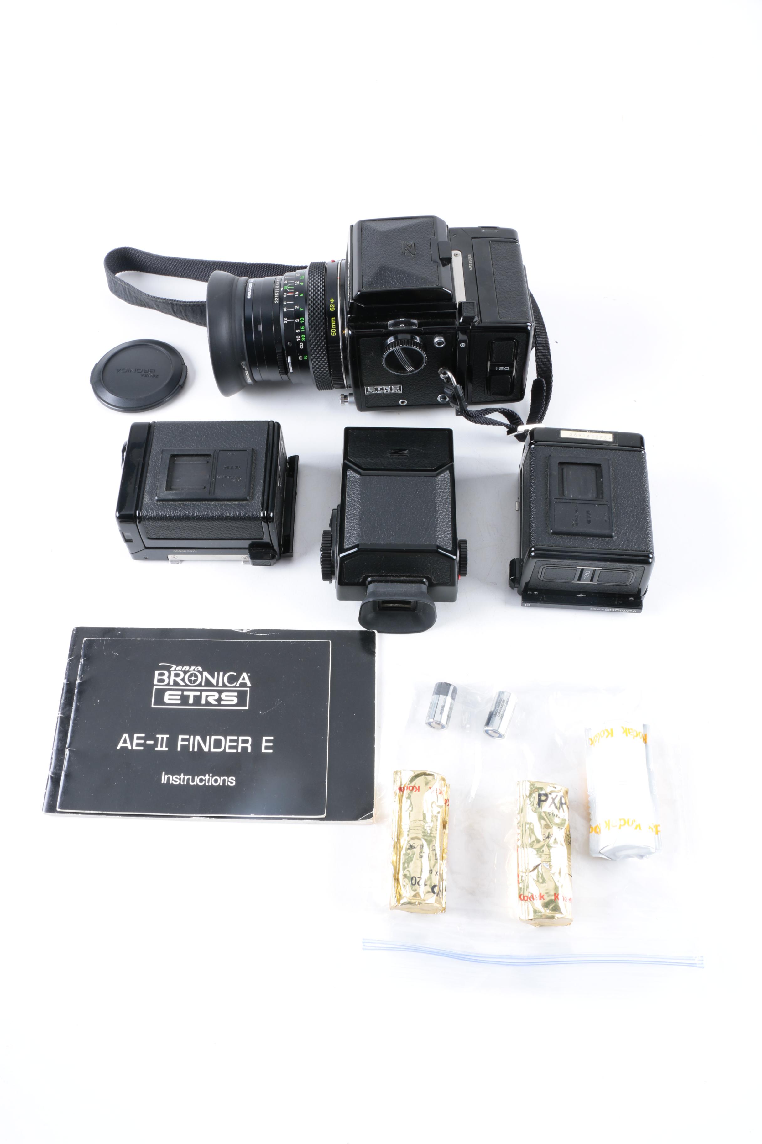 Zenza Bronica ETRS AE-II Finder E Camera