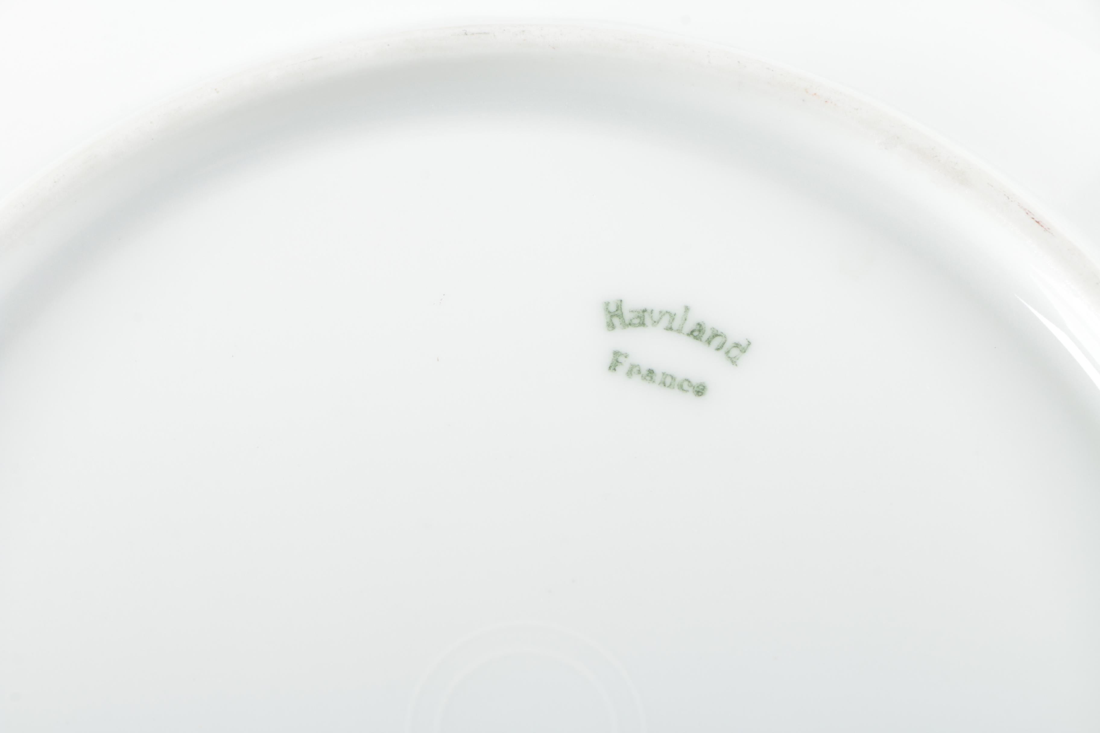 Porcelain Tableware Including Charles Field Haviland