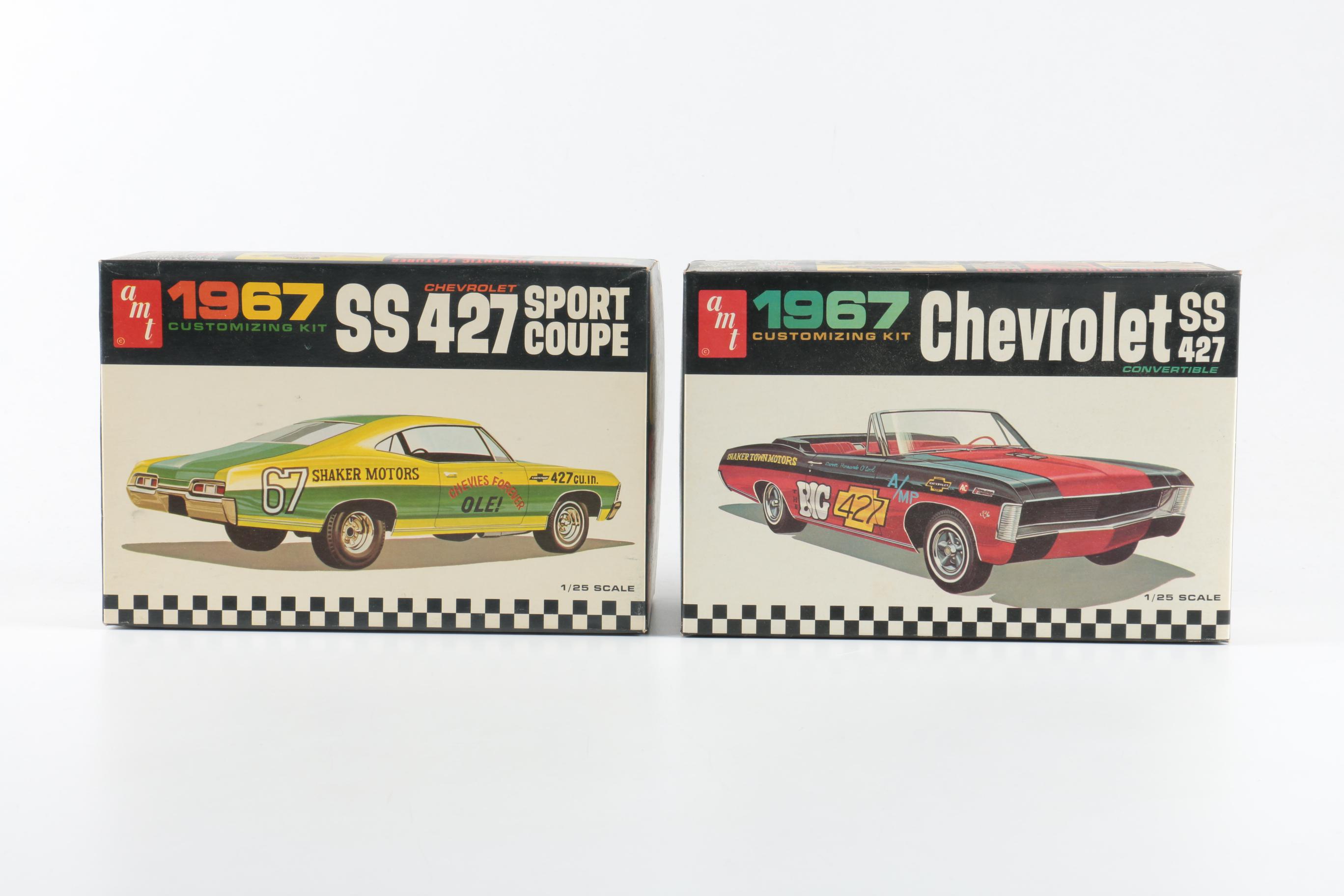 Seven 1970s Chevy Model Kits