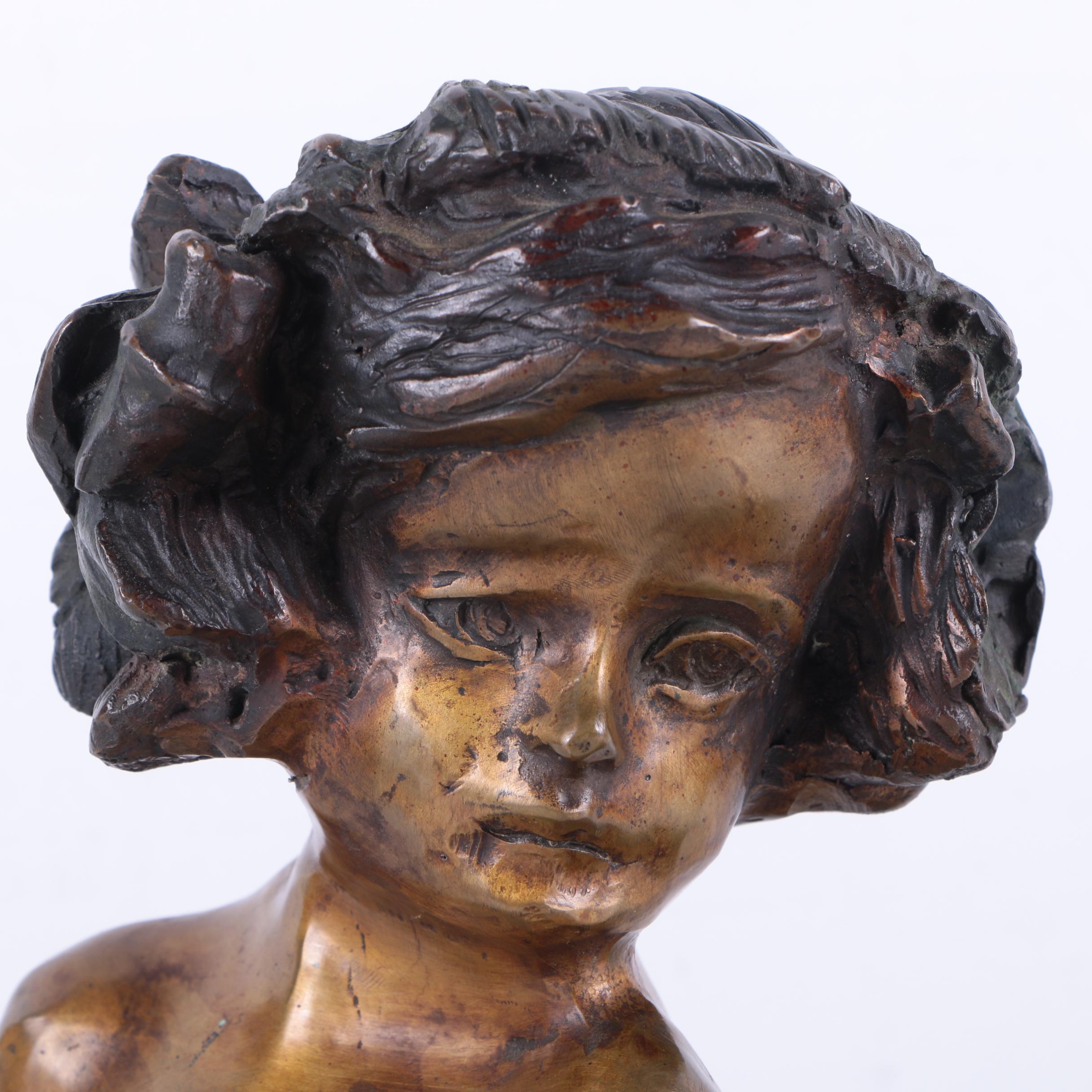 Bessie Potter Vonnoh Bronze Sculpture of Young Figure
