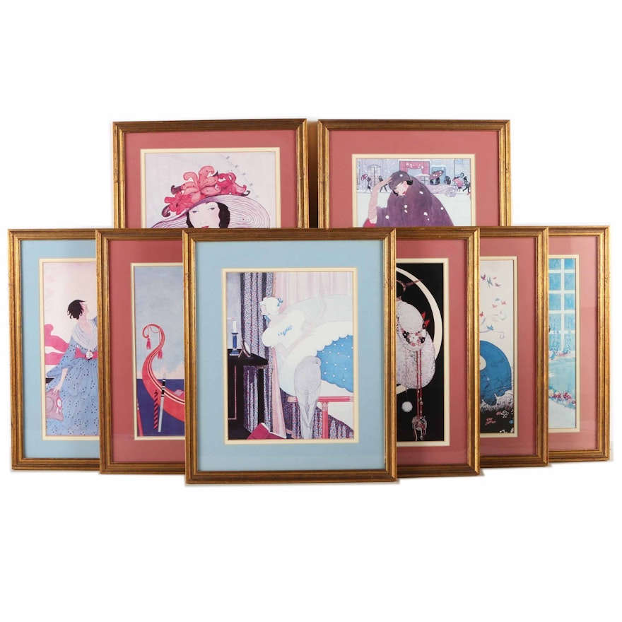 Assortment of Offset Lithographs Featuring Vogue Covers After Helen Dryden