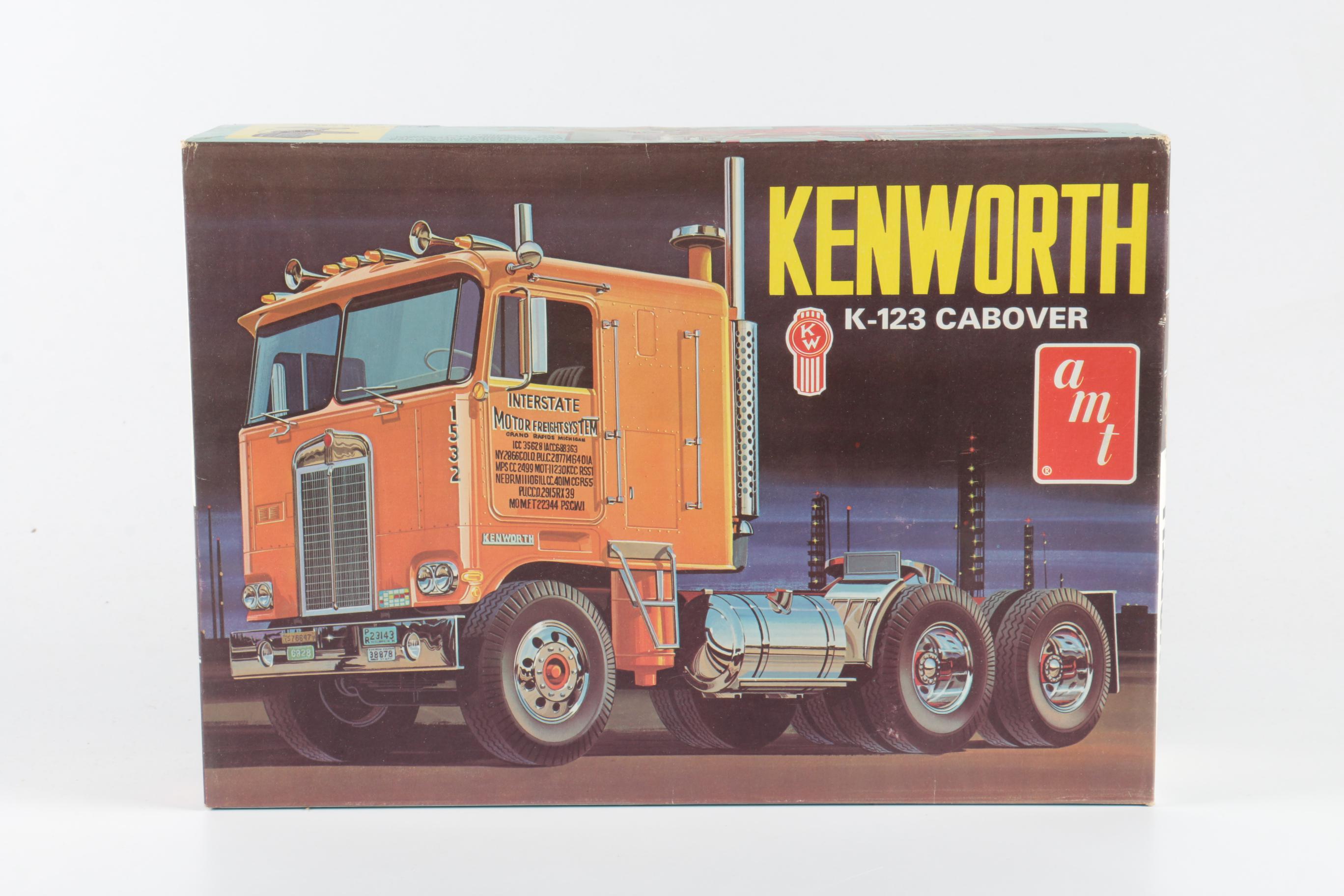 Four AMT Big Rig Model Kits