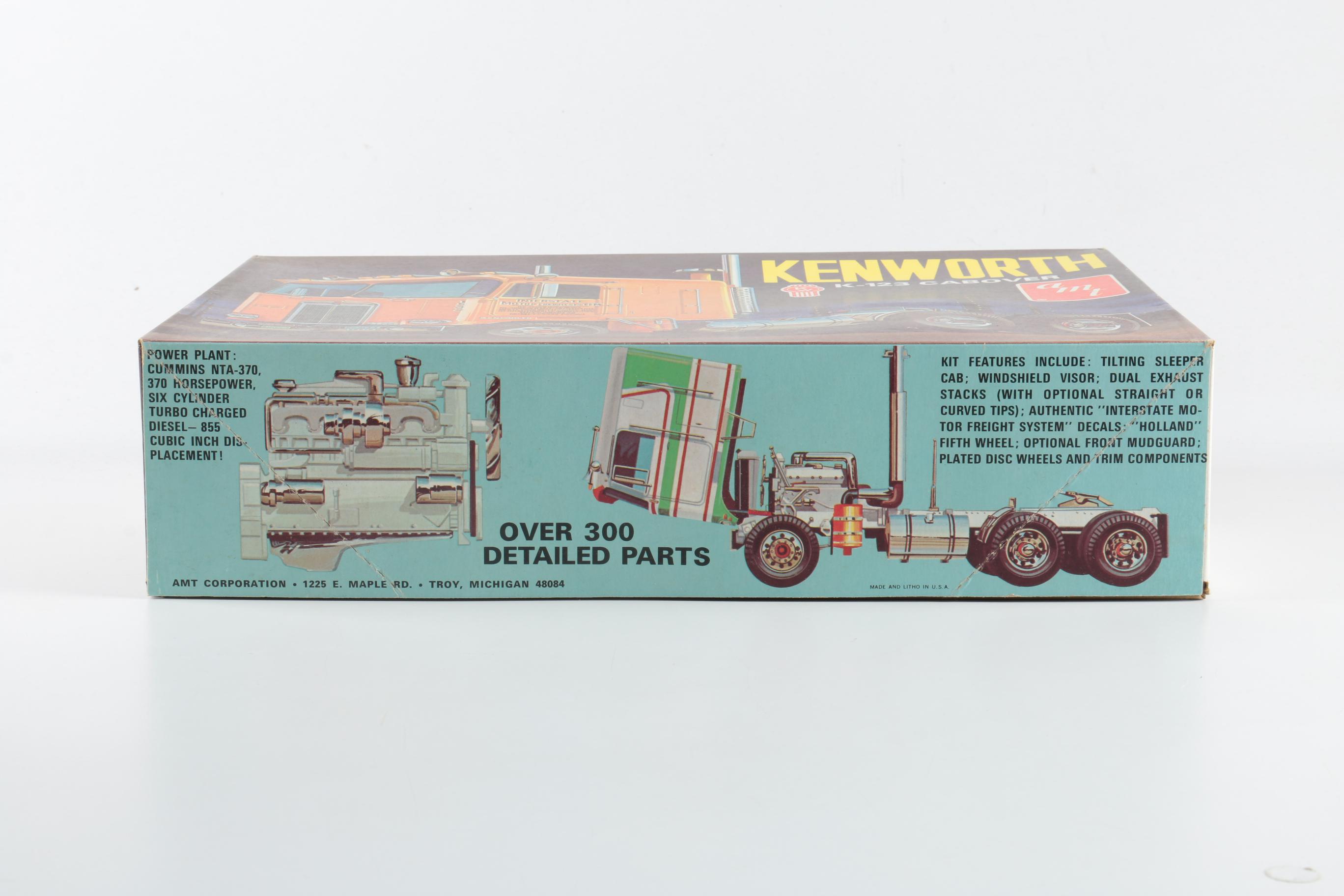 Four AMT Big Rig Model Kits