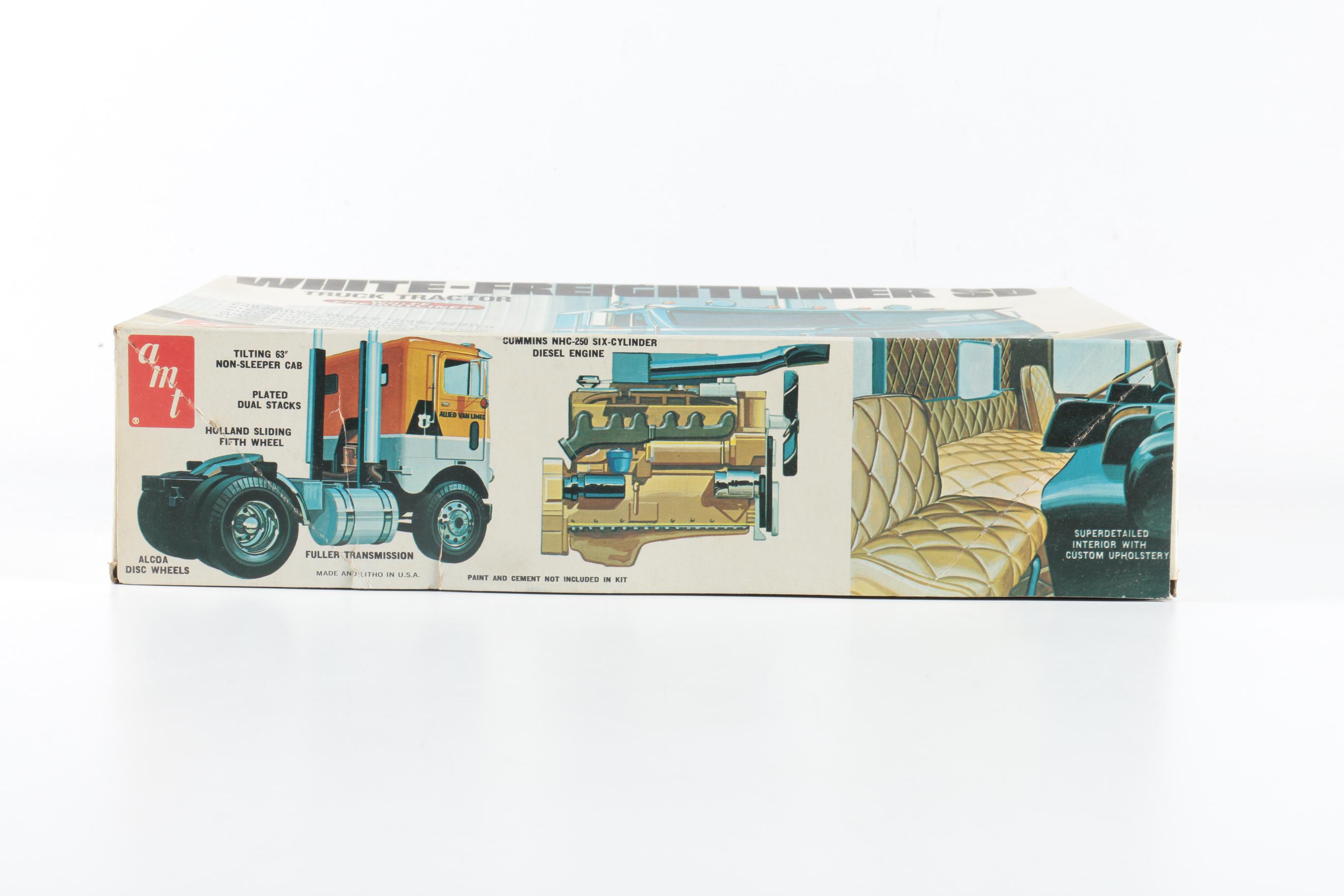 Four AMT Big Rig Model Kits