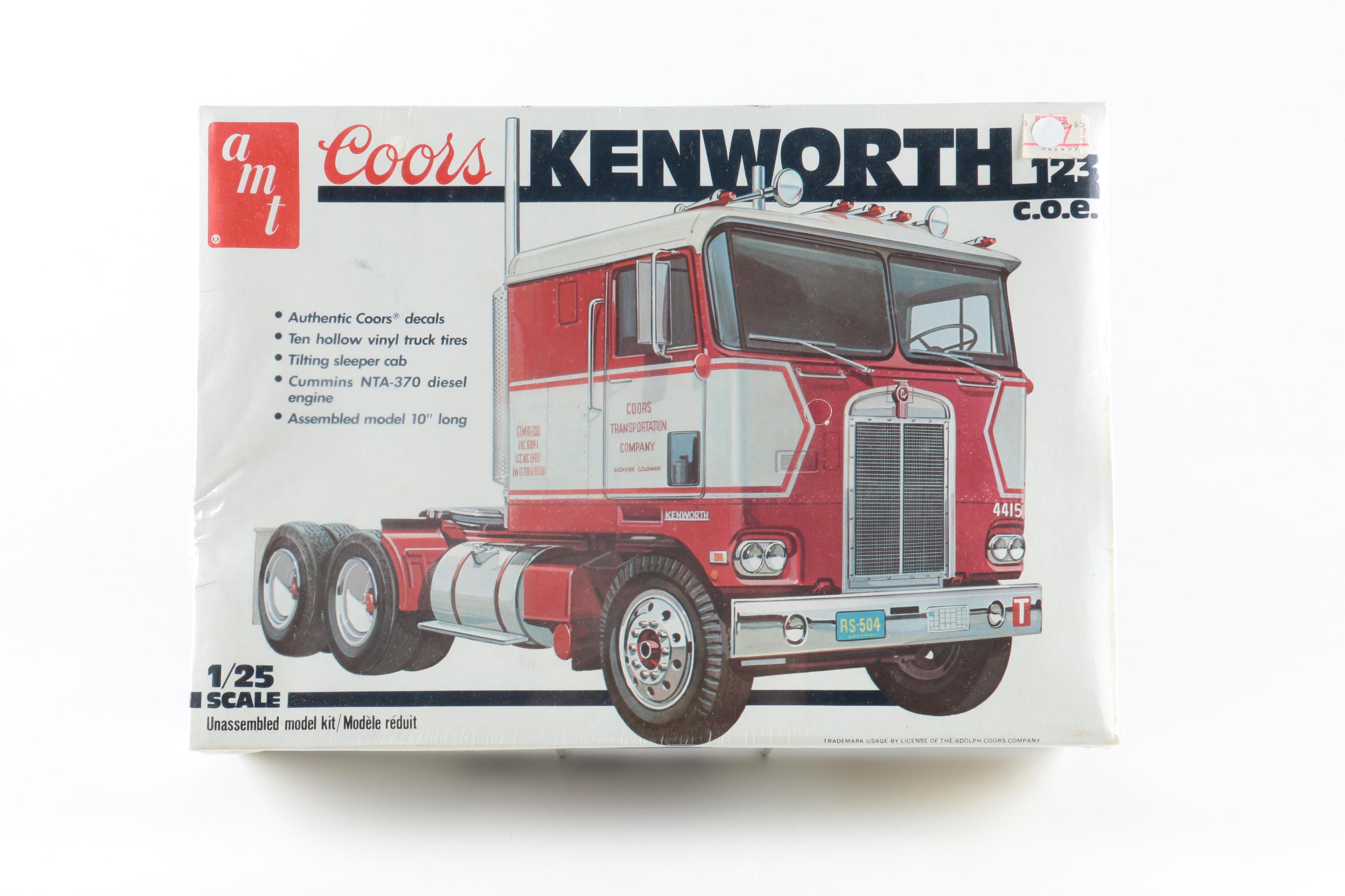 Four AMT Big Rig Model Kits