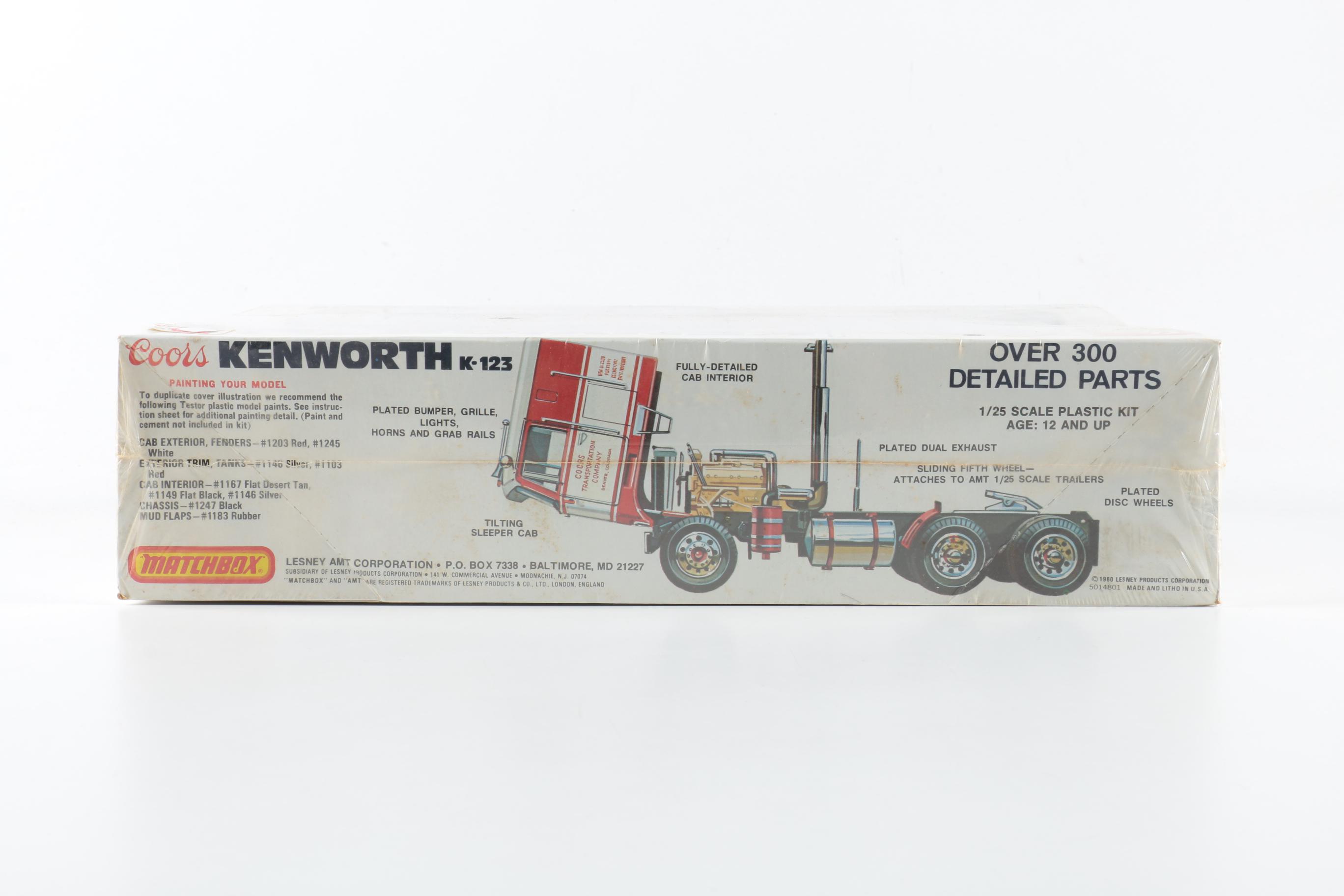 Four AMT Big Rig Model Kits