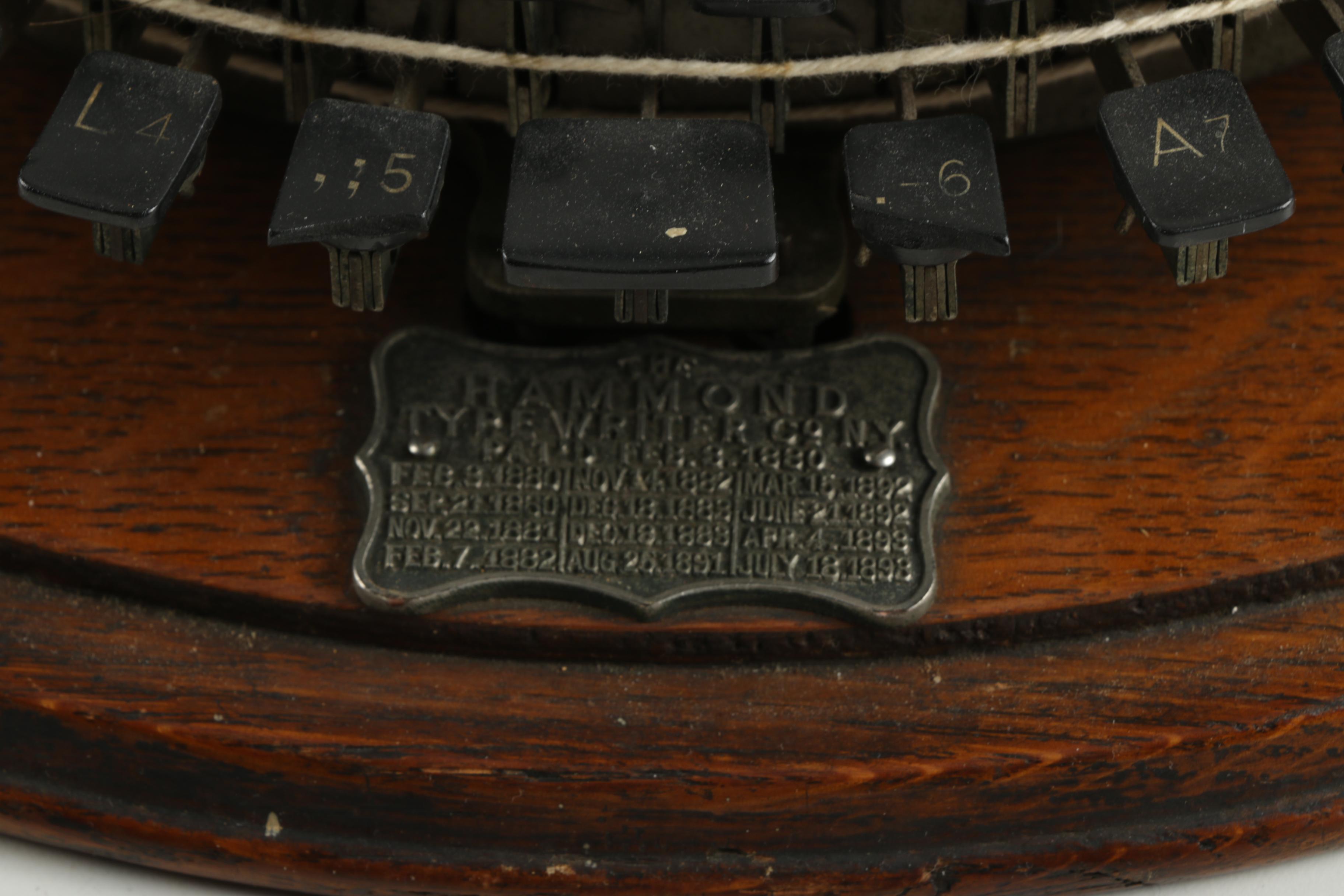 Antique Hammond Typewriter 1B by James Hammond c.1880s