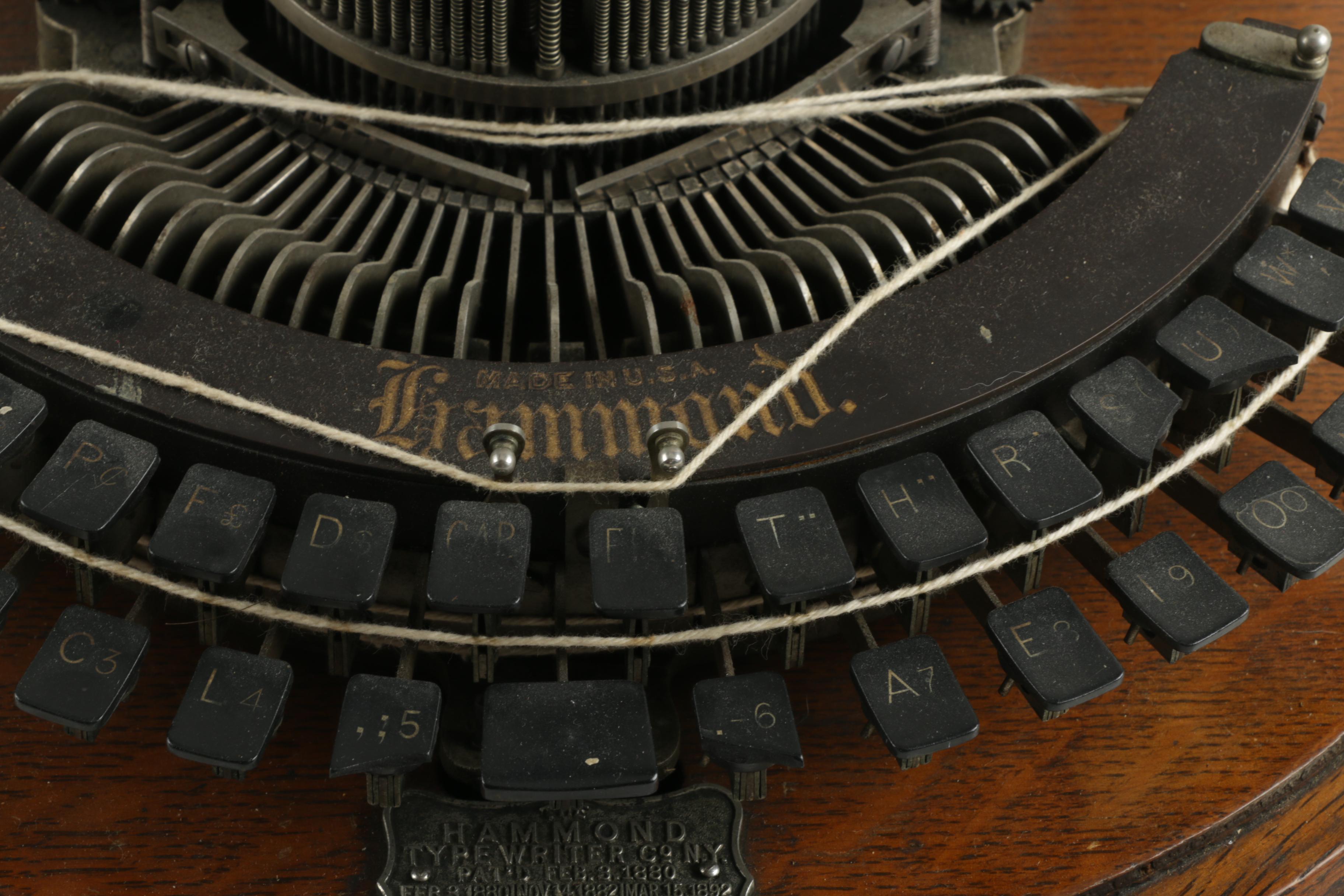 Antique Hammond Typewriter 1B by James Hammond c.1880s