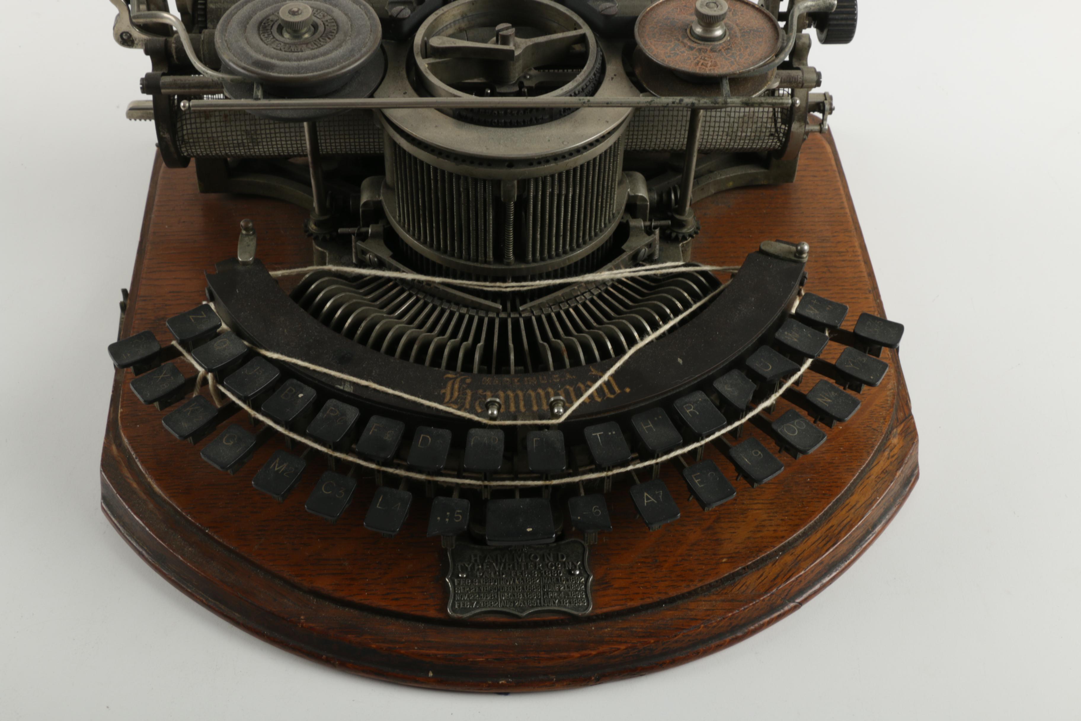 Antique Hammond Typewriter 1B by James Hammond c.1880s