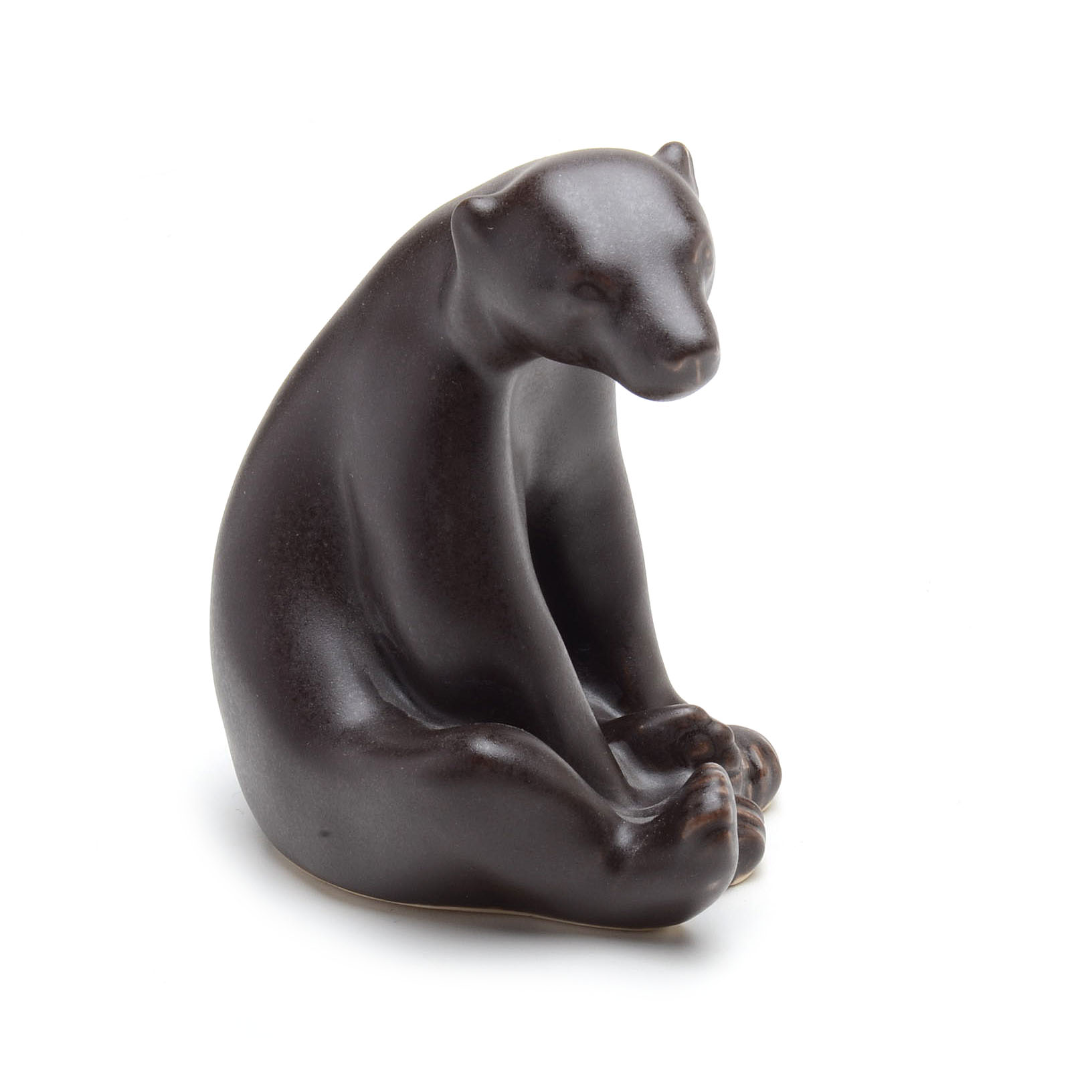 Pair of Rookwood Art Pottery "Abel Bear" Beatnik Figurines