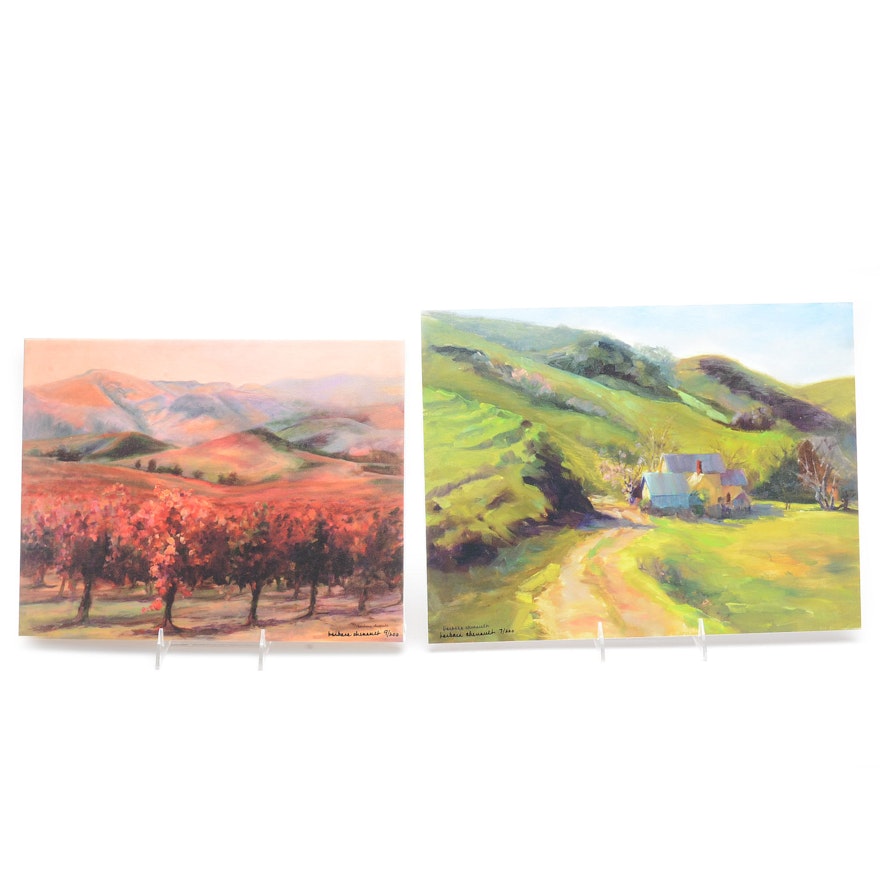 Barbara Chenault Pair of Giclees of Landscapes