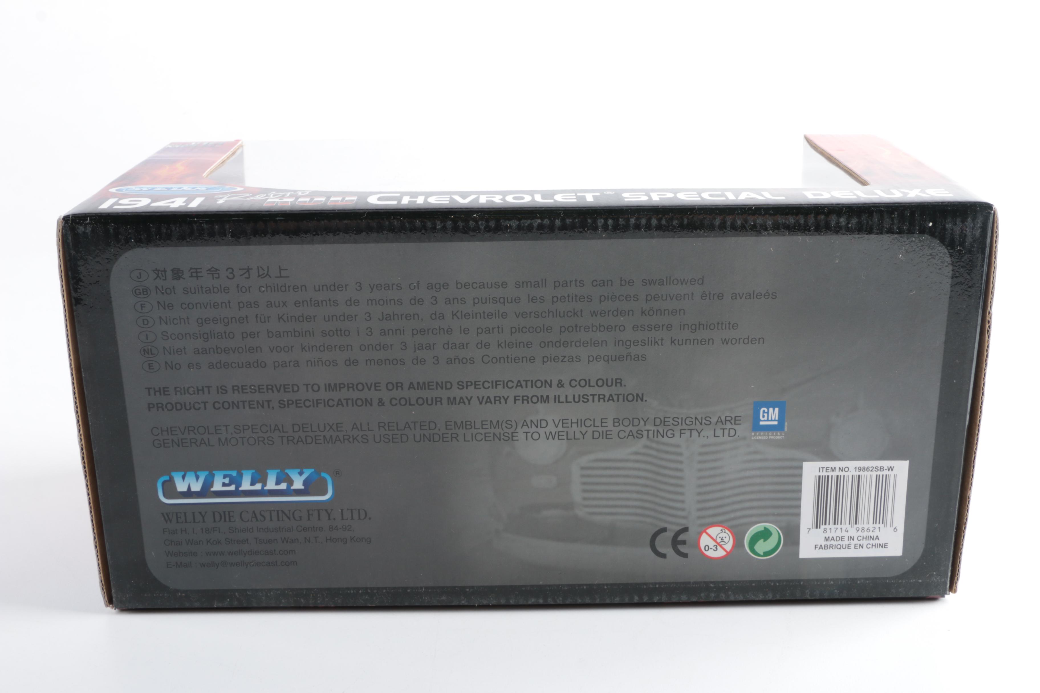 Welly Retro Rod 1941 Chevrolet Special Deluxe Die-Cast Car