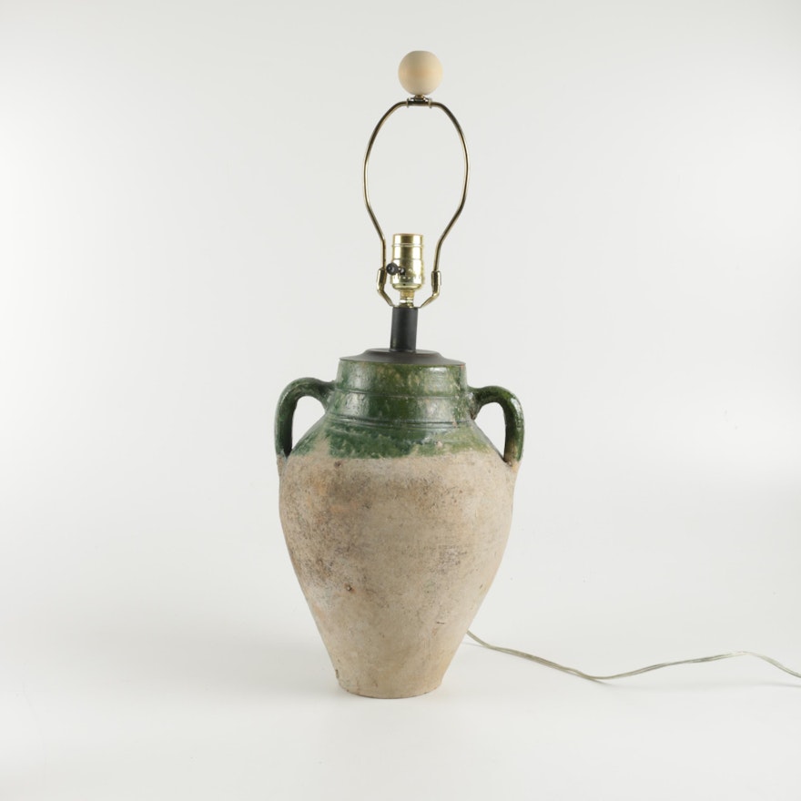 Stoneware Confit Jar Table Lamp